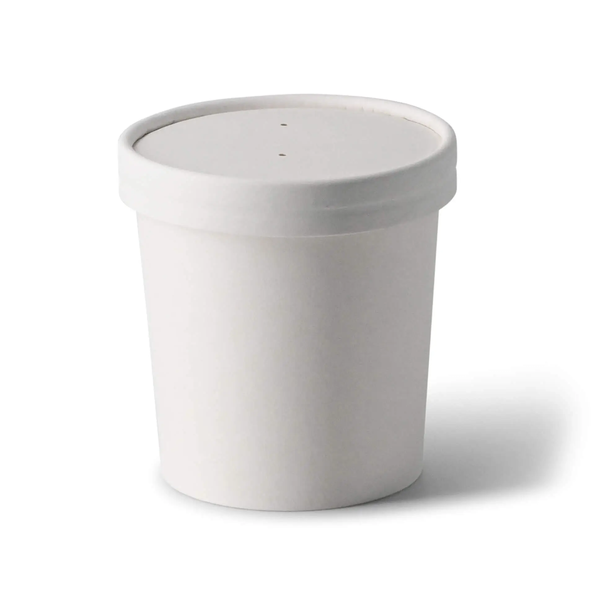 Suppenbecher to go aus Karton (Premium) 300 ml, Ø 90 mm, weiß, bio-beschichtet