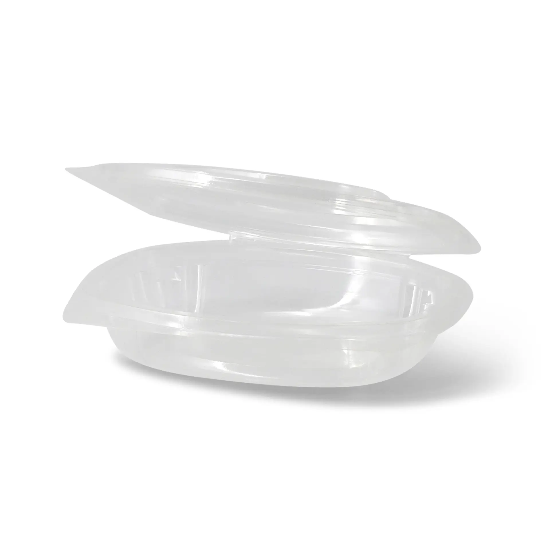PLA-Feinkost-Schalen 250 ml, Klappdeckel, rechteckig