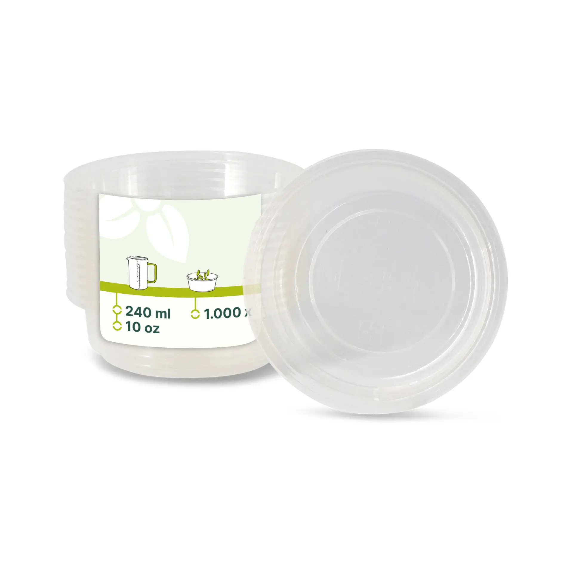 PLA-Deli-Becher 240 ml, Ø 121 mm, rund PLA-Deli-Becher 240 ml, Ø 121 mm, rund