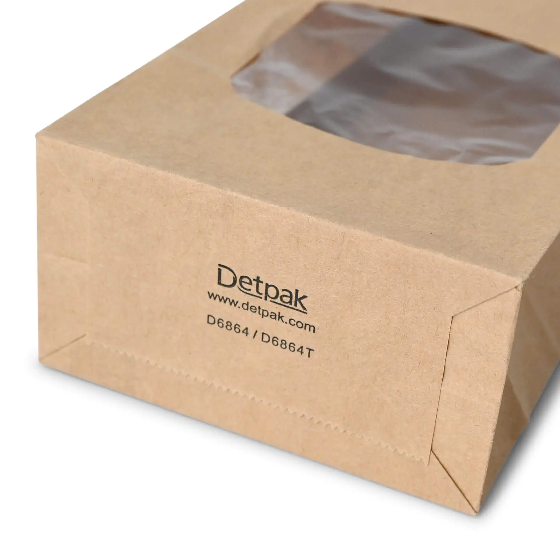 Block bottom bags with window S, 9 x 4.5 x 27.5 cm, PP-foil, brown, tin tie, kraft paper dre02730-blockbeutel-m-fenster-s-9-x-45-x-26-cm-pp-folie-braun-clipband-kraftpapier-4