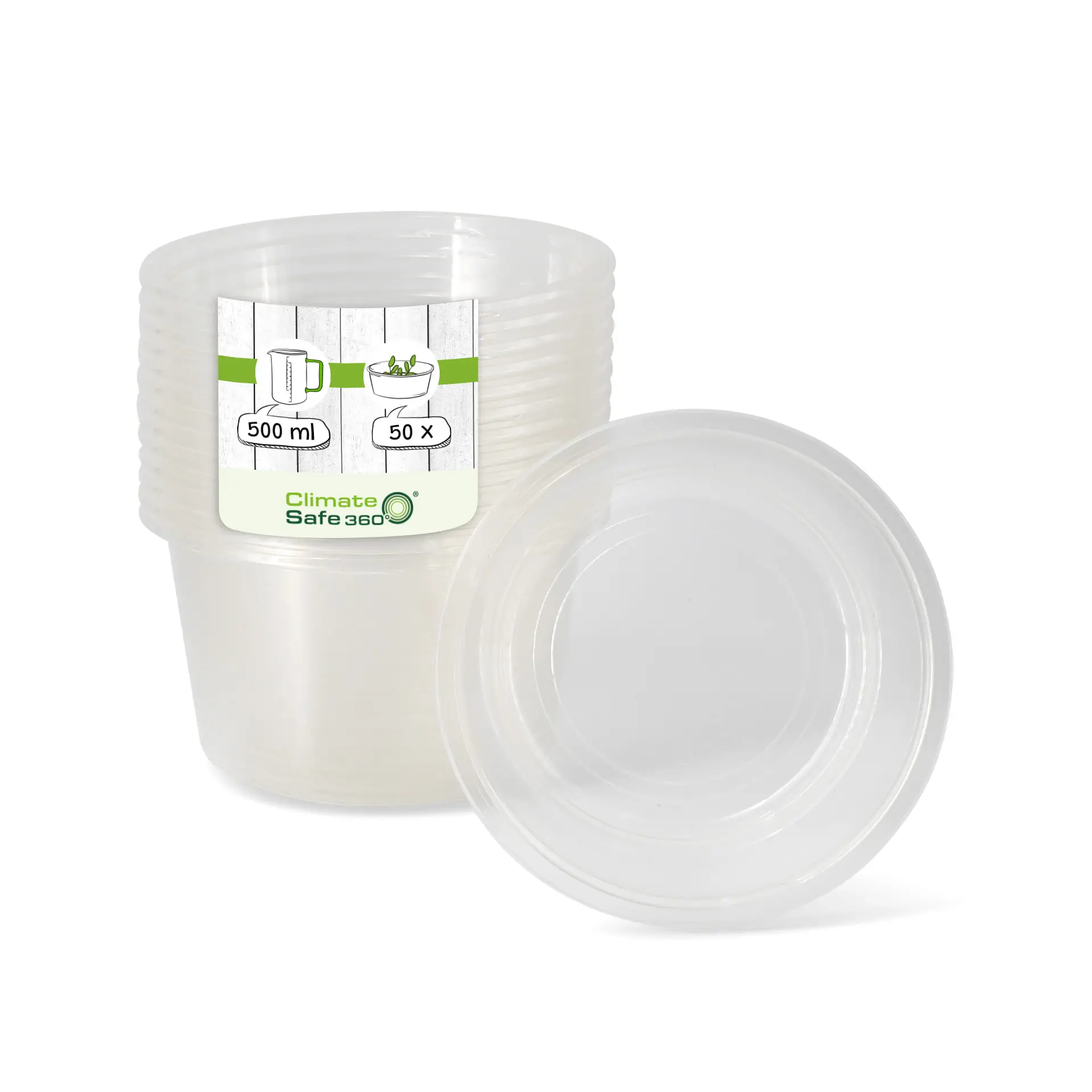 PLA-Deli-Becher 500 ml, Ø 121 mm, rund
