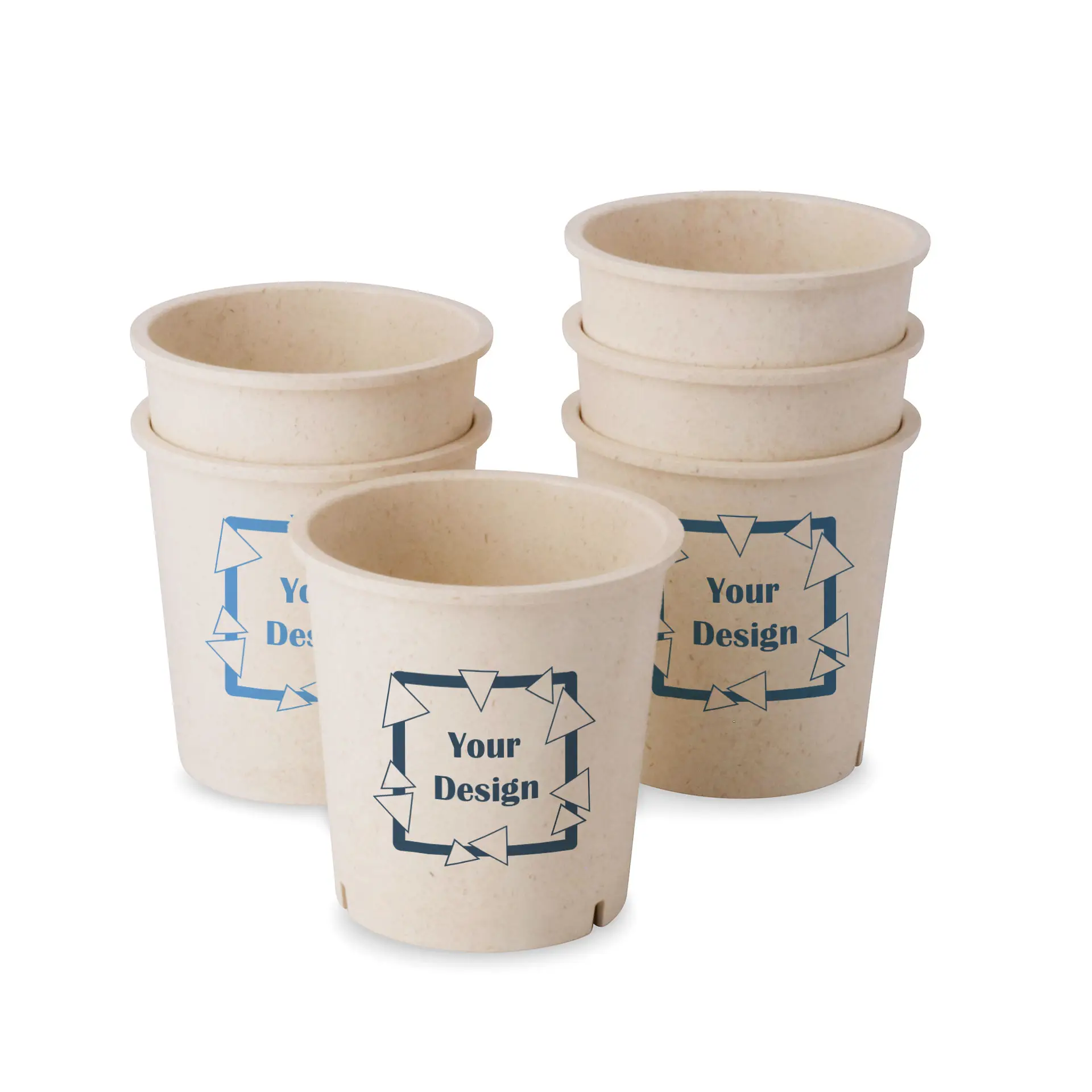 Reusable Soup Cups (white, printed) | 60 pieces