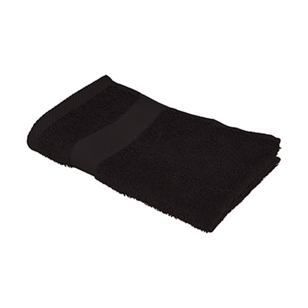 Baumwoll-Gästehandtücher 30 x 50 cm, schwarz, Fairtrade