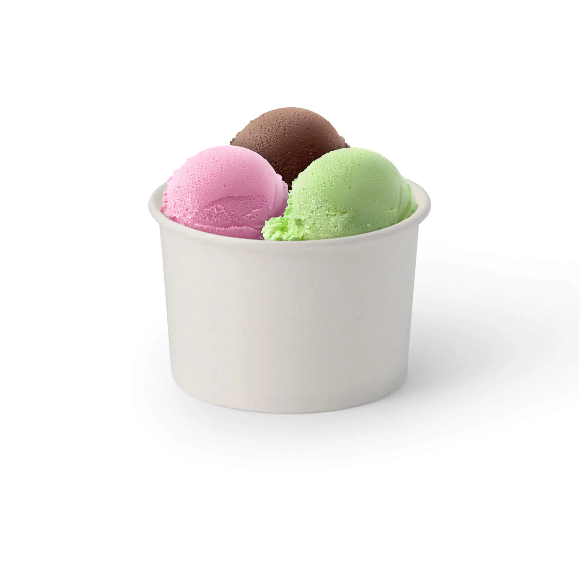 8 oz, max. 9.5 oz Paper cups ice cream M (coated), Ø 92 mm, white con30014-01-1-eisbecher-pappe-m-beschichtet-200-ml-max-270-ml-92-mm-weiss-1