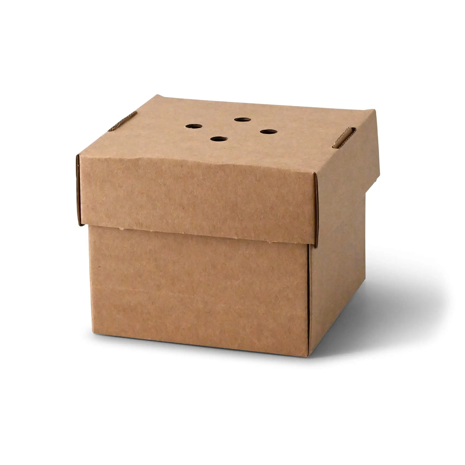 Burger box 13 x 13 x 10 cm, kraft board, foldable
