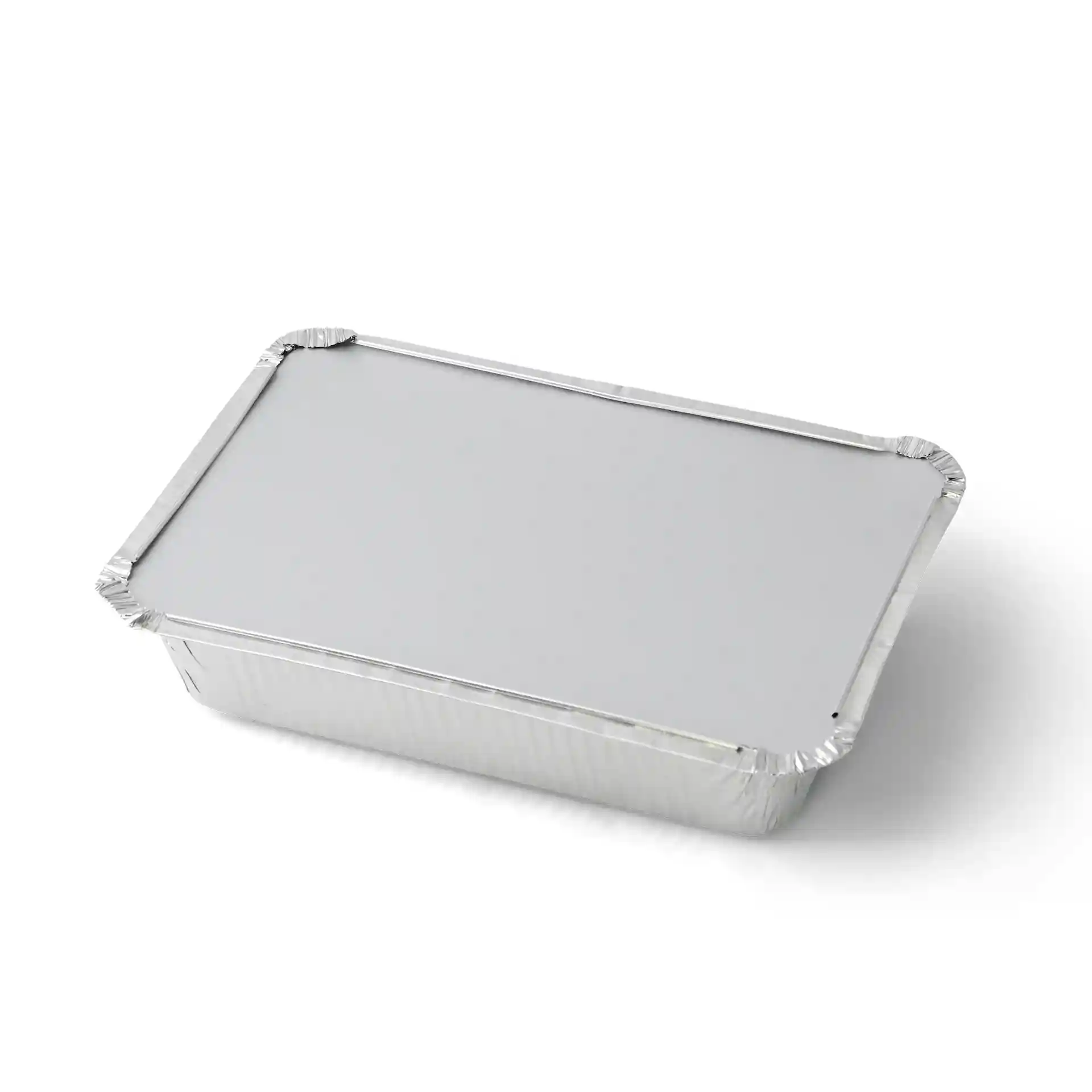 Rectangular aluminium container lid with a smooth surface, designed for an 845 ml container.