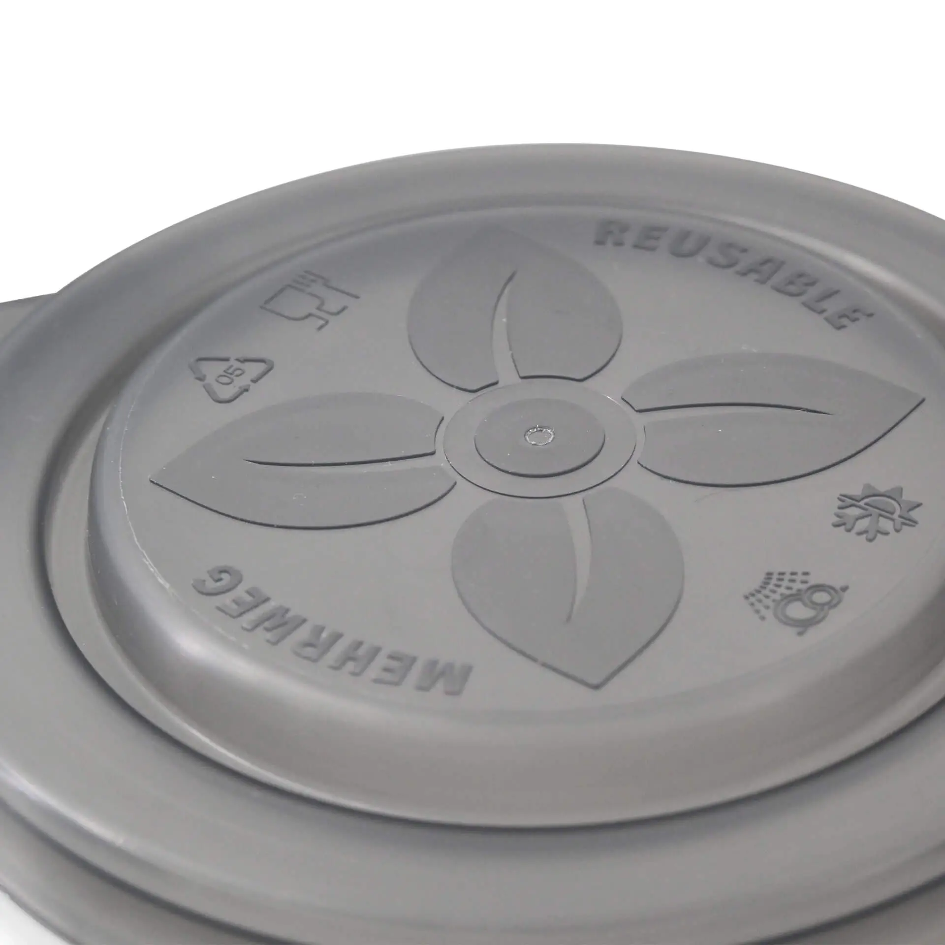 Reusable lids "merways Cup" Ø 95 mm, PP, grey dfc00811-mehrwegdeckel-merways-cup-95-mm-pp-grau-4