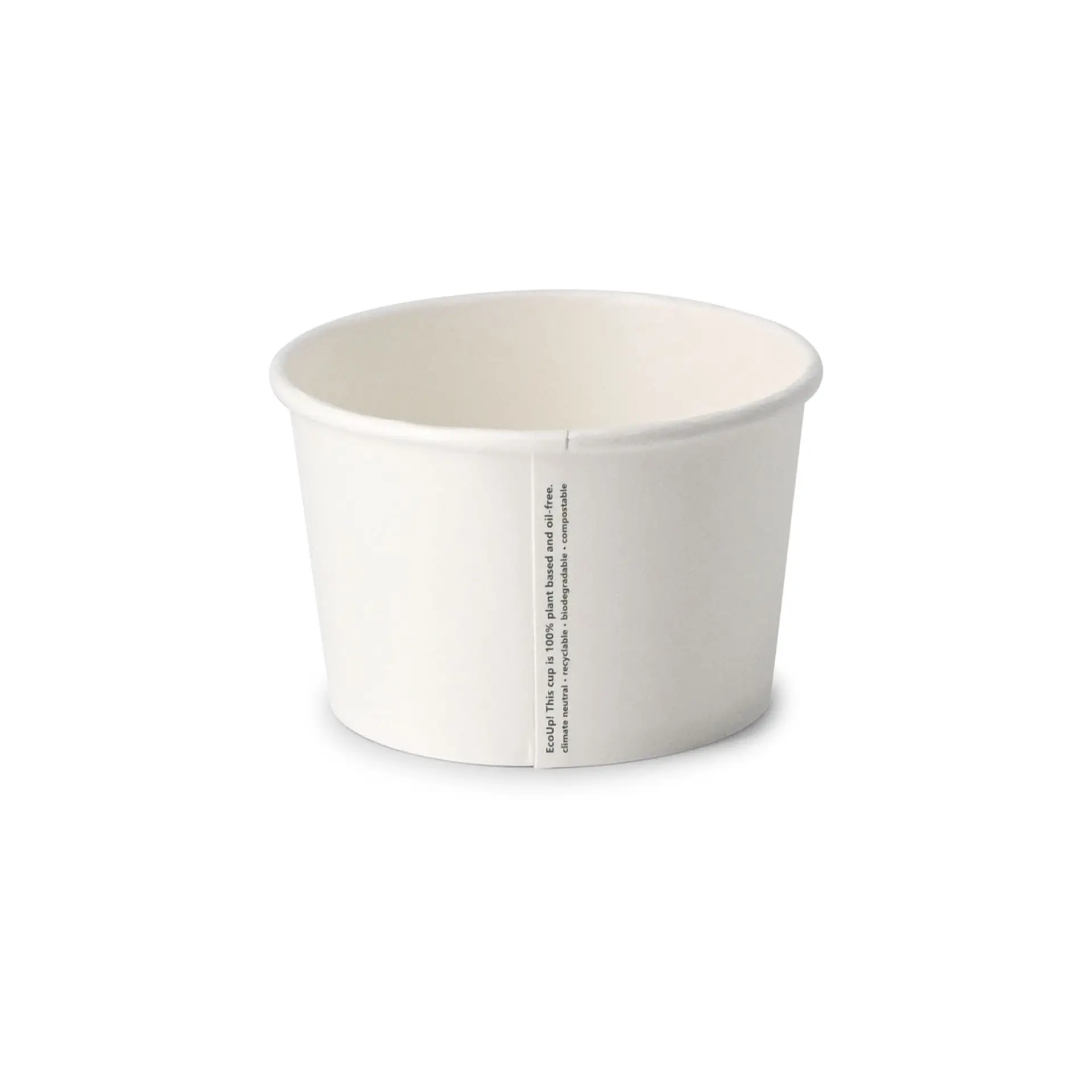 8 oz Cardboard Soup Cup (eco-friendly coating), Ø 90 mm, white