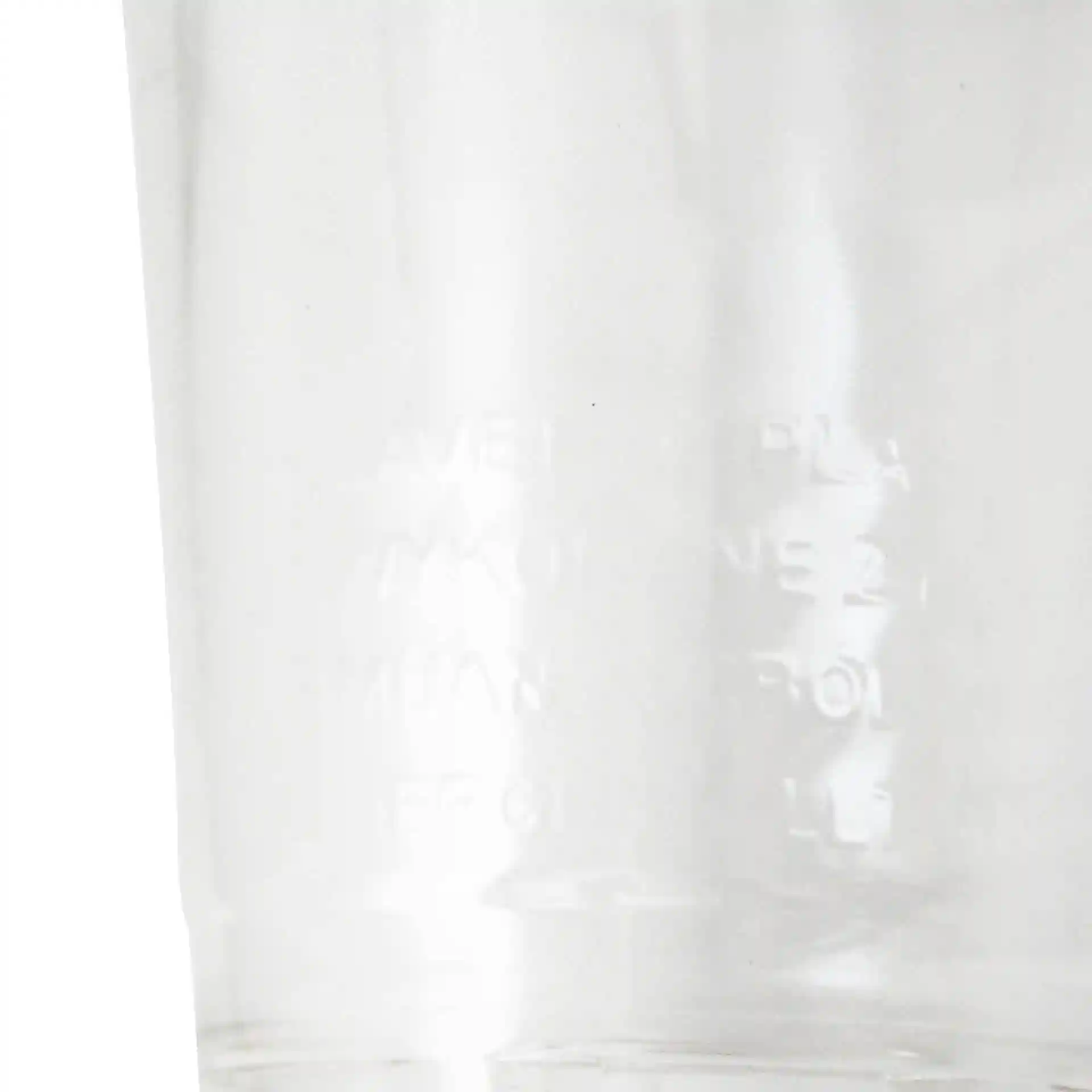 Klarer 8 oz rPET-Becher mit sichtbaren Markierungen, Höhe 96 mm und oberer Durchmesser 95 mm.