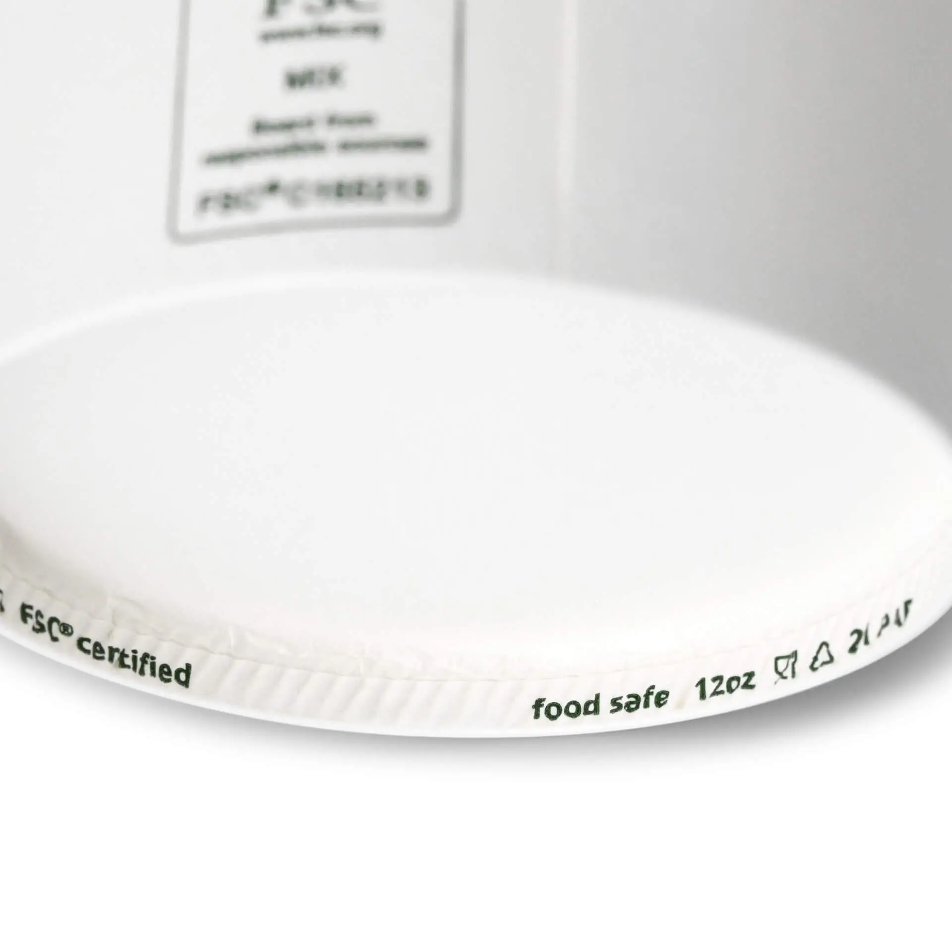 Eisbecher aus Pappe XL, 300 ml, max. 400 ml, Ø 92 mm, weiß