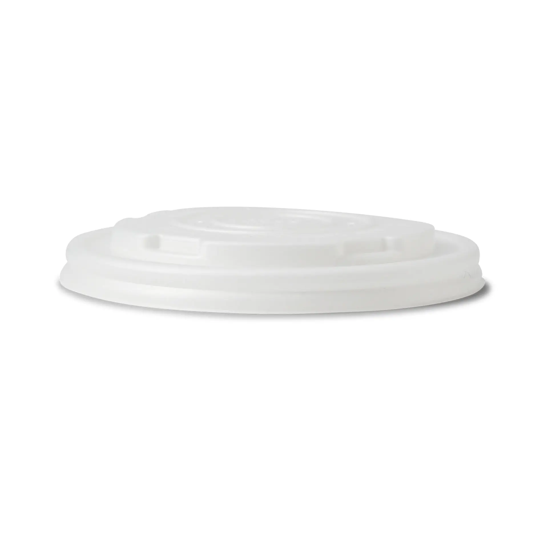 CPLA Flat Lids Ø 90 mm, white, for Universal Cups CPLA Flat Lids Ø 90 mm, white, for Universal Cups
