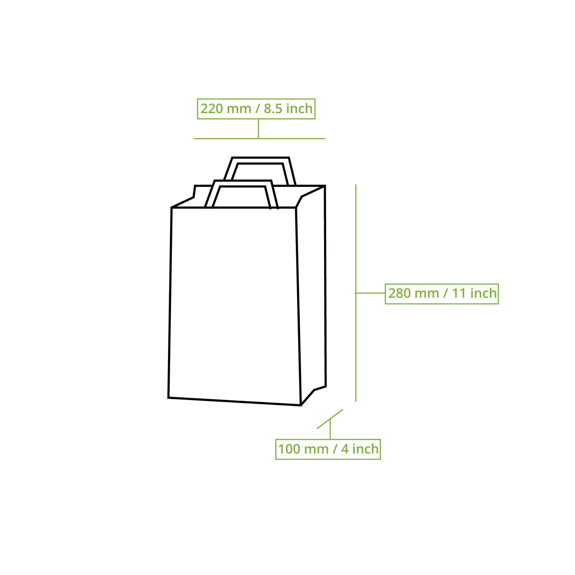Recycling paper-carrier bags M, 22 x 10 x 28 cm, brown Recycling paper-carrier bags M, 22 x 10 x 28 cm, brown