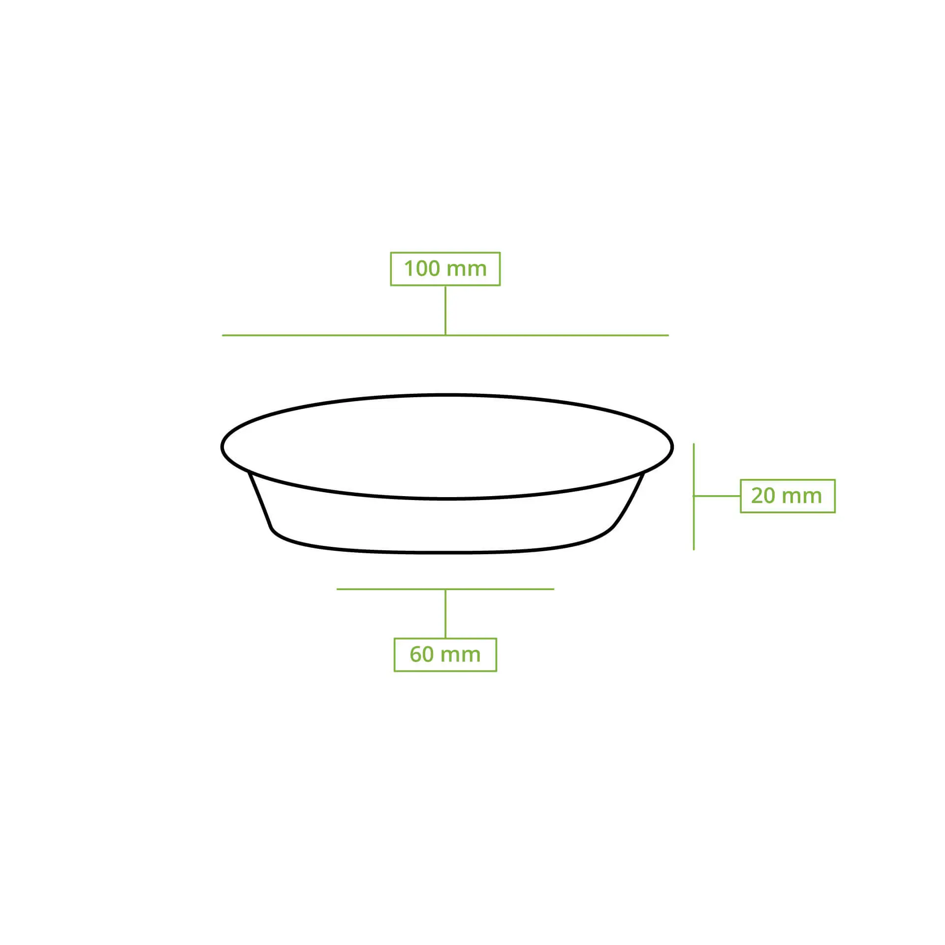 Palm leaf bowls  "Palmware®" 80 ml, round