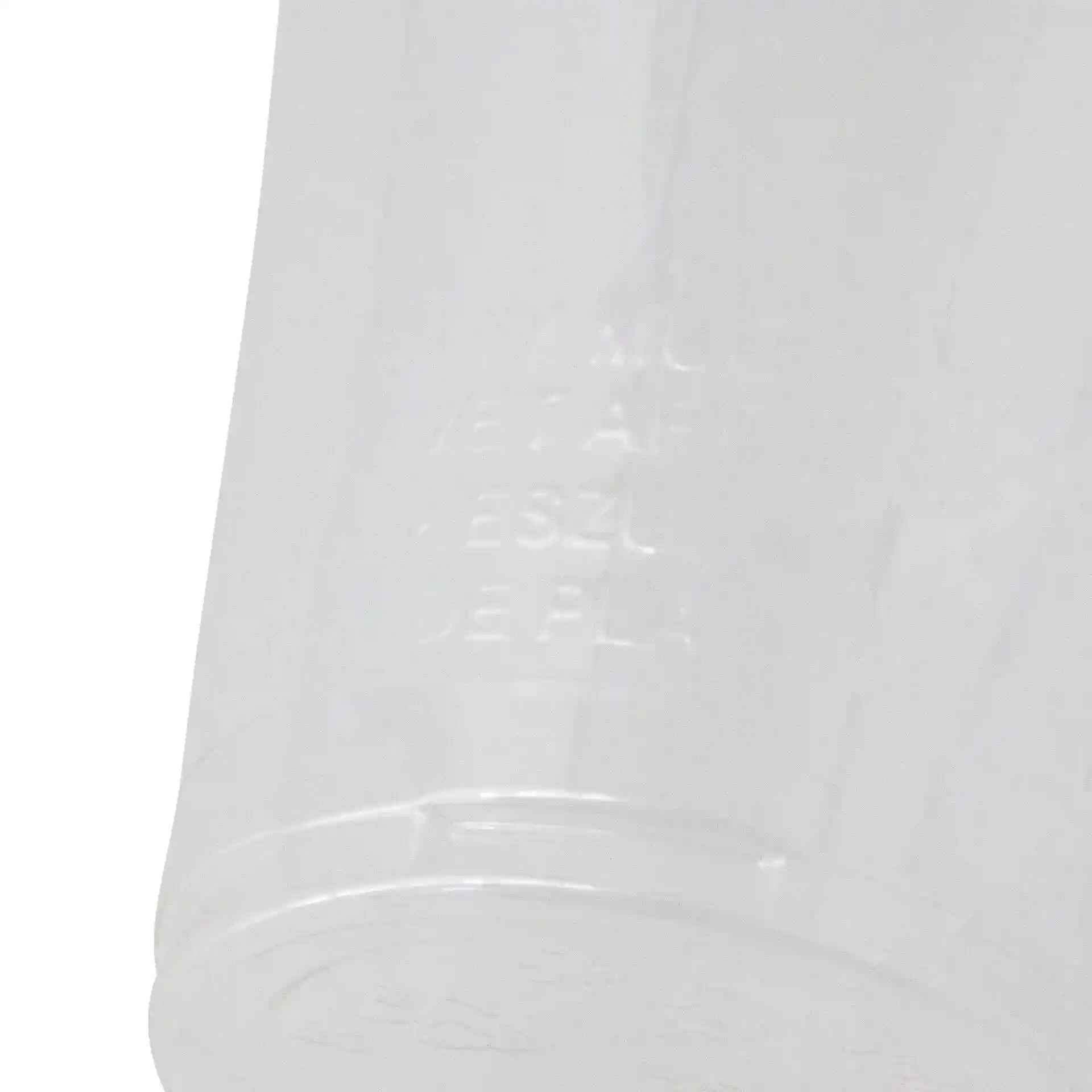 Klarer 8 oz PLA-Becher mit einer Höhe von 96 mm und einem Durchmesser von 70 mm oben, mit geprägten Markierungen.