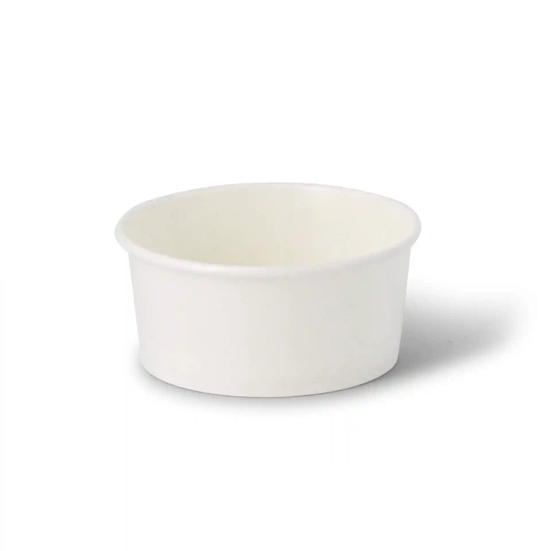 White round paper cup with a diameter of 92 mm and height of 42 mm, suitable for ice cream.