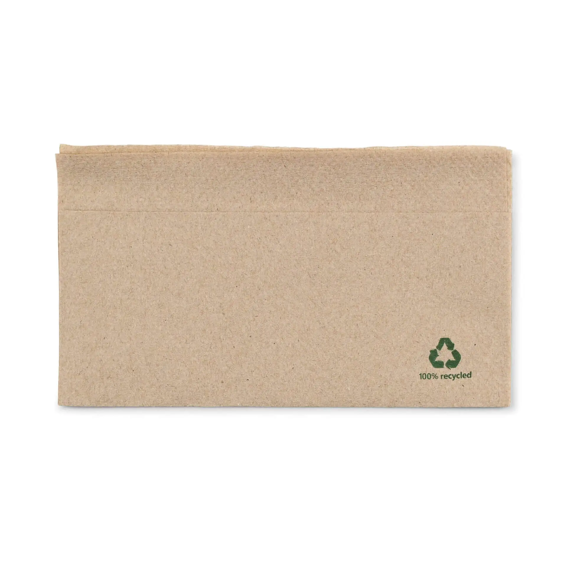 Servietten aus Recyclingpapier, 32 x 32 cm, 1-lagig, 1/8 Falz, braun Servietten aus Recyclingpapier, 32 x 32 cm, 1-lagig, 1/8 Falz, braun