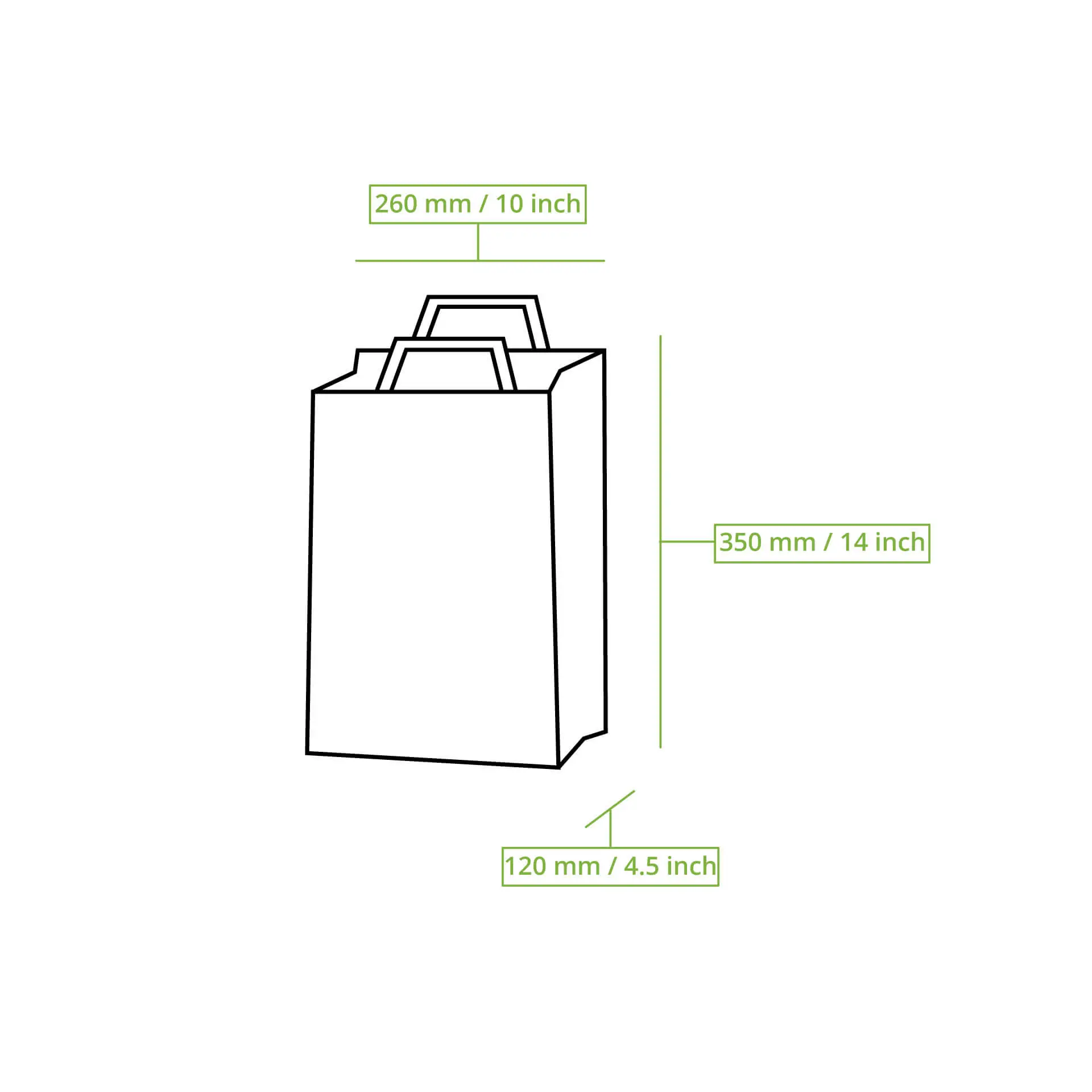 Tragetaschen aus Recyclingpapier L, 26 x 12 x 35 cm, braun Tragetaschen aus Recyclingpapier L, 26 x 12 x 35 cm, braun