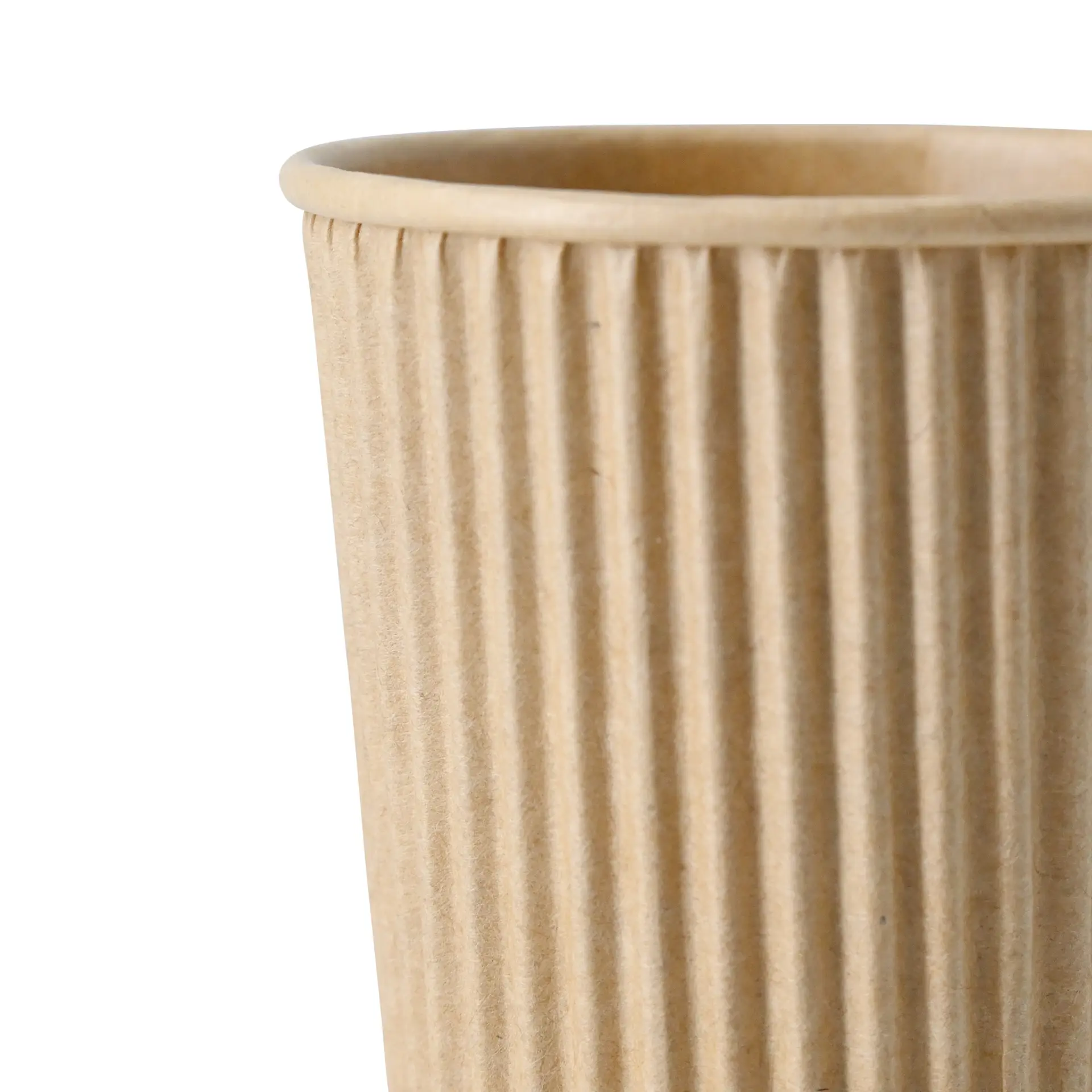 4 oz Takeaway coffee cups / Ripple cups, Ø 62 mm, kraft