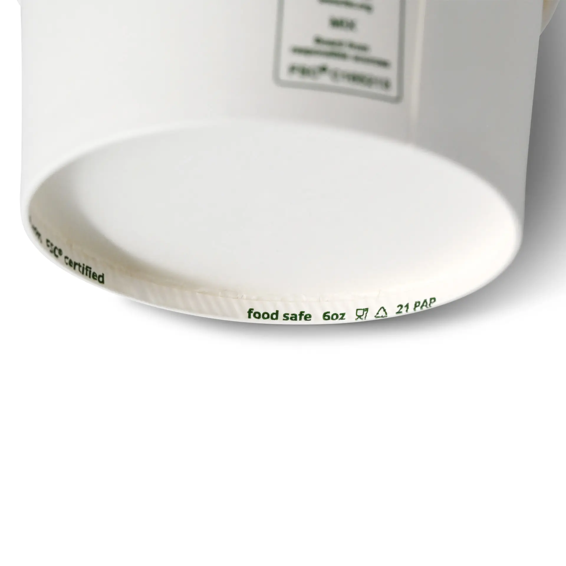 Eisbecher aus Pappe S, 150 ml, max. 220 ml, Ø 92 mm, weiß