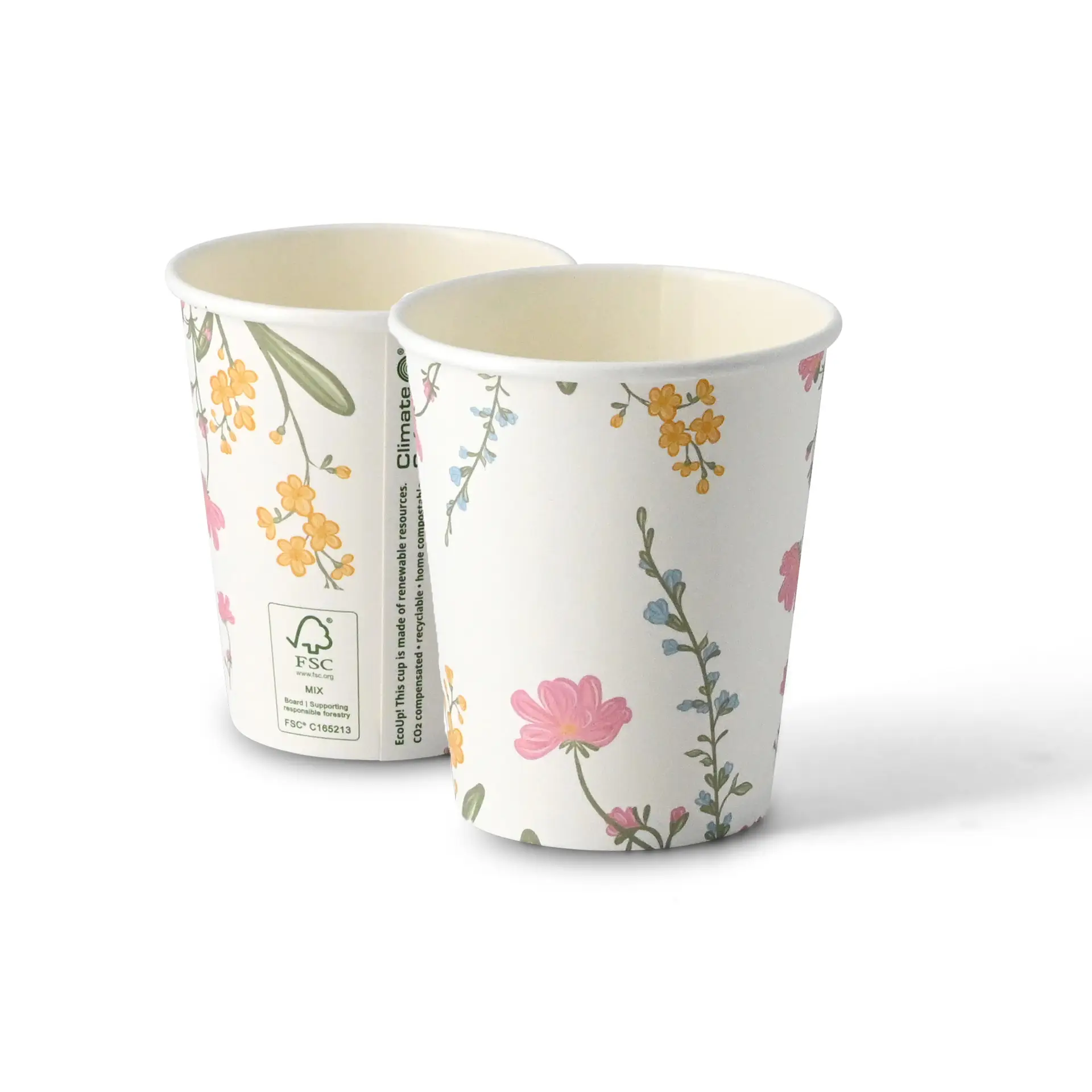 8 oz Paper cup printed with "Spring", Ø 80 mm, white 8 oz Paper cup printed with "Spring", Ø 80 mm, white