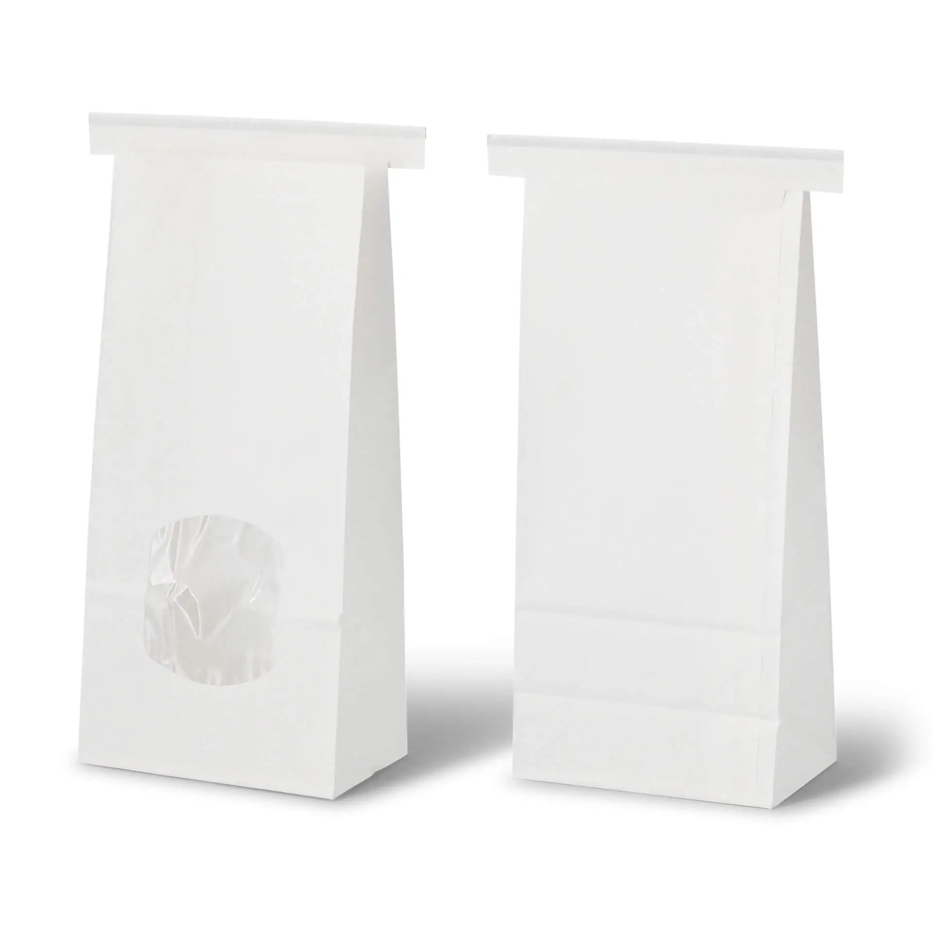 Blockbeutel m. Fenster M, 11,5 x 7 x 24,5 cm, PP-Folie, weiß, Clipband, Kraftpapier dre02710-blockbeutel-m-fenster-m-115-x-7-x-245-cm-pp-folie-weiss-clipband-kraftpapier-2