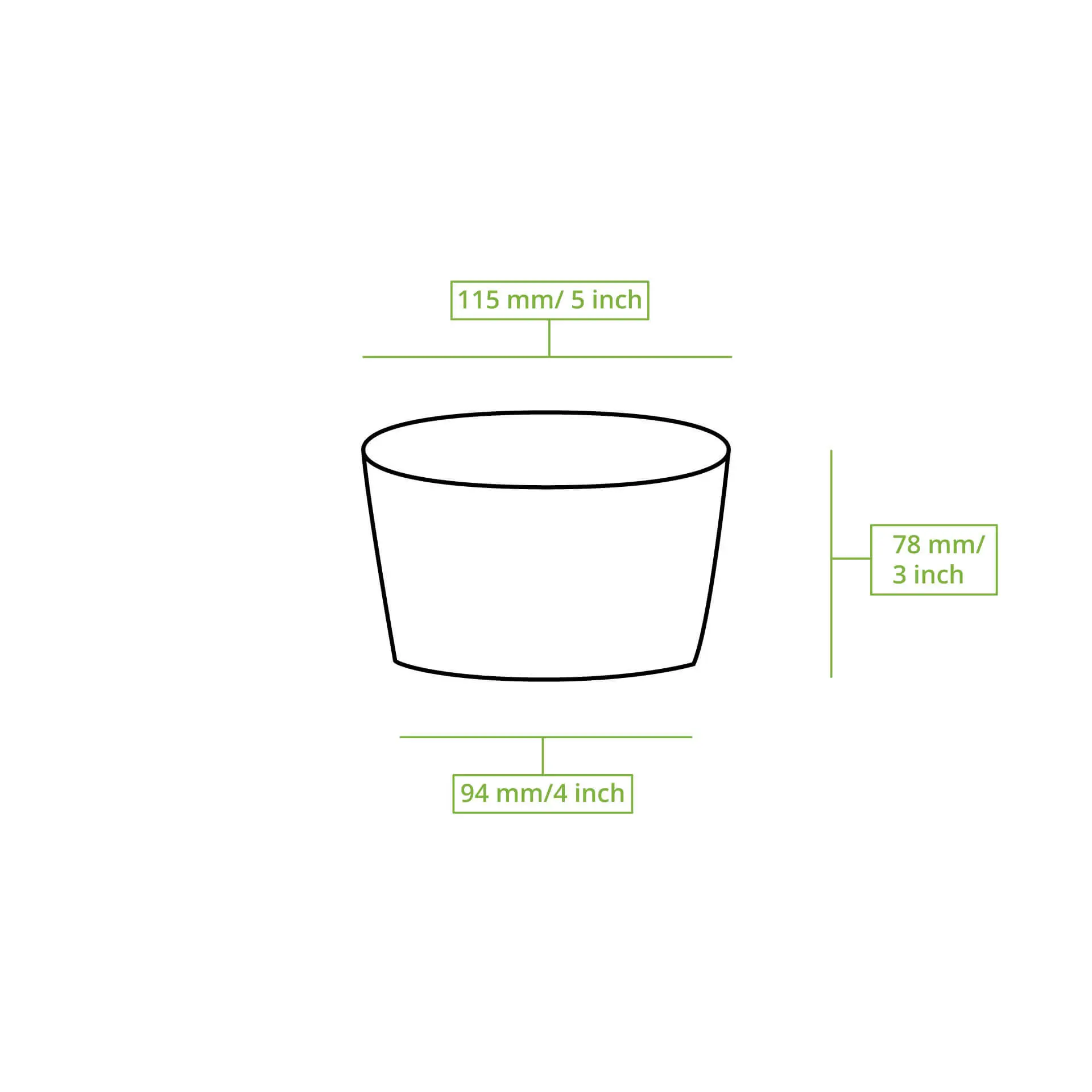 16 oz Cardboard Soup Container (eco-friendly coating), Ø 115 mm, "EcoUp©"-icons 16 oz Cardboard Soup Container (eco-friendly coating), Ø 115 mm, "EcoUp©"-icons
