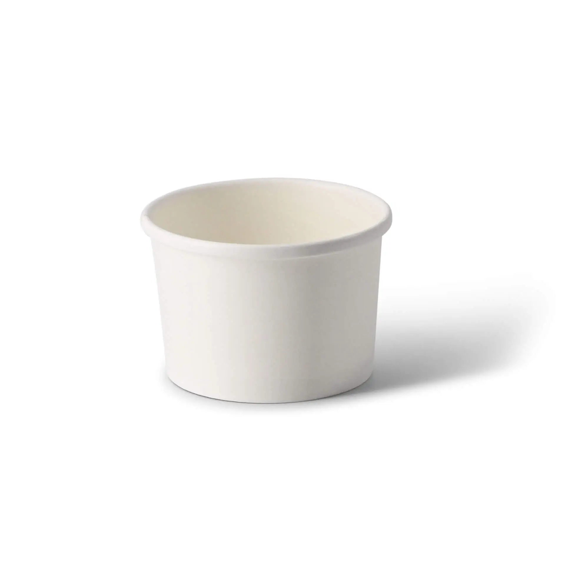 Suppenbecher to go aus Karton (Premium) 200 ml, Ø 90 mm, weiß, bio-beschichtet