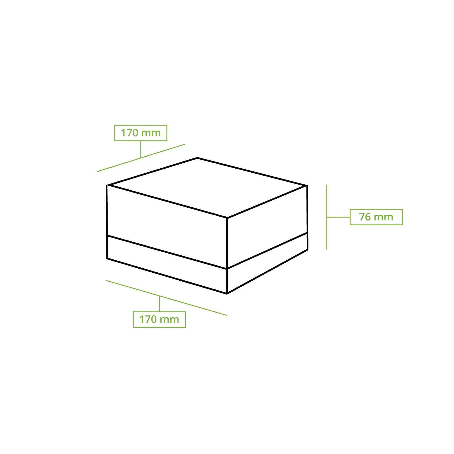 Cupcake boxes (4-pack), cellulose window, white Cupcake boxes (4-pack), cellulose window, white