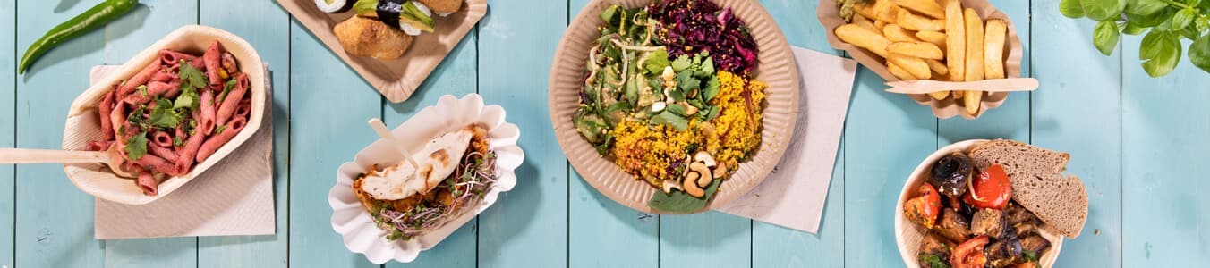 Palmblattgeschirr von greenbox ist funktional – nachhaltig – fair banner-tableware-palmblatt