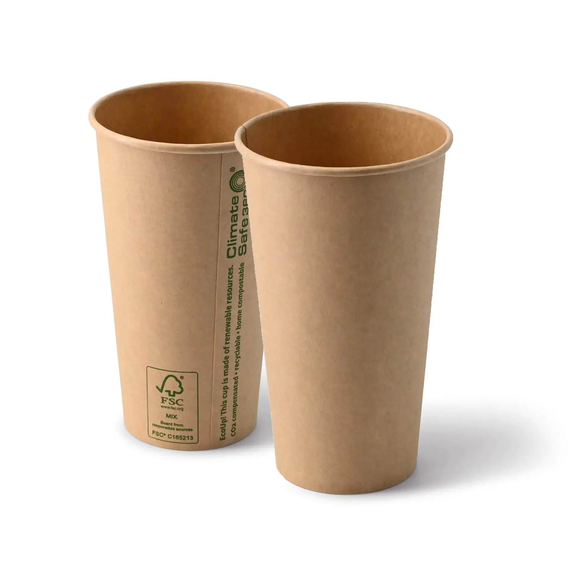 20 oz Paper cups single wall, Ø 90 mm, kraft