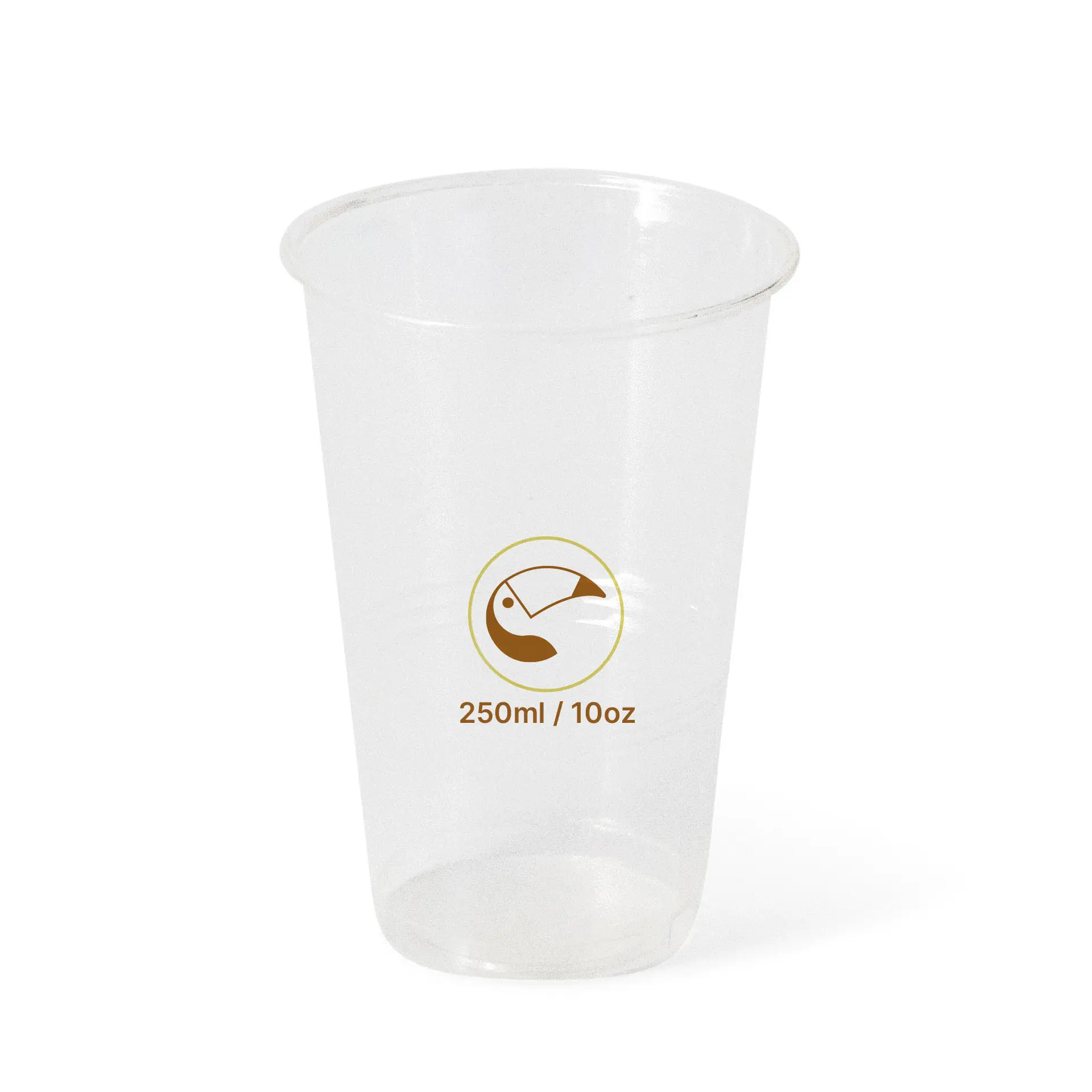 10 oz PLA custom printed cups, clear