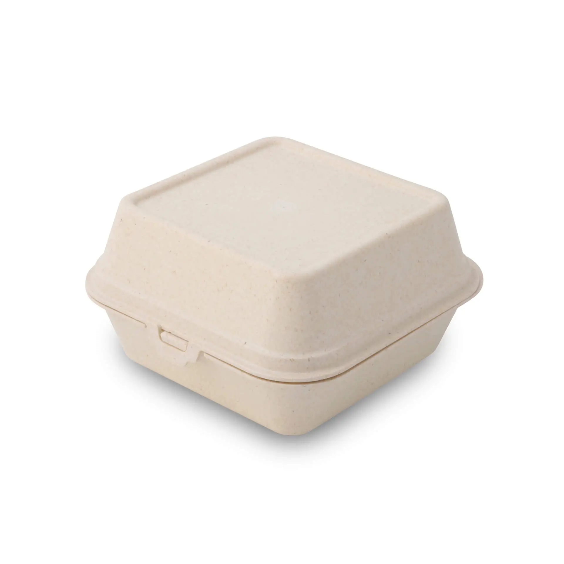 Reusable burger boxes "merways Box" 16 x 15 x 8.5 cm, cashew / creamy white Reusable burger boxes "merways Box" 16 x 15 x 8.5 cm, cashew / creamy white
