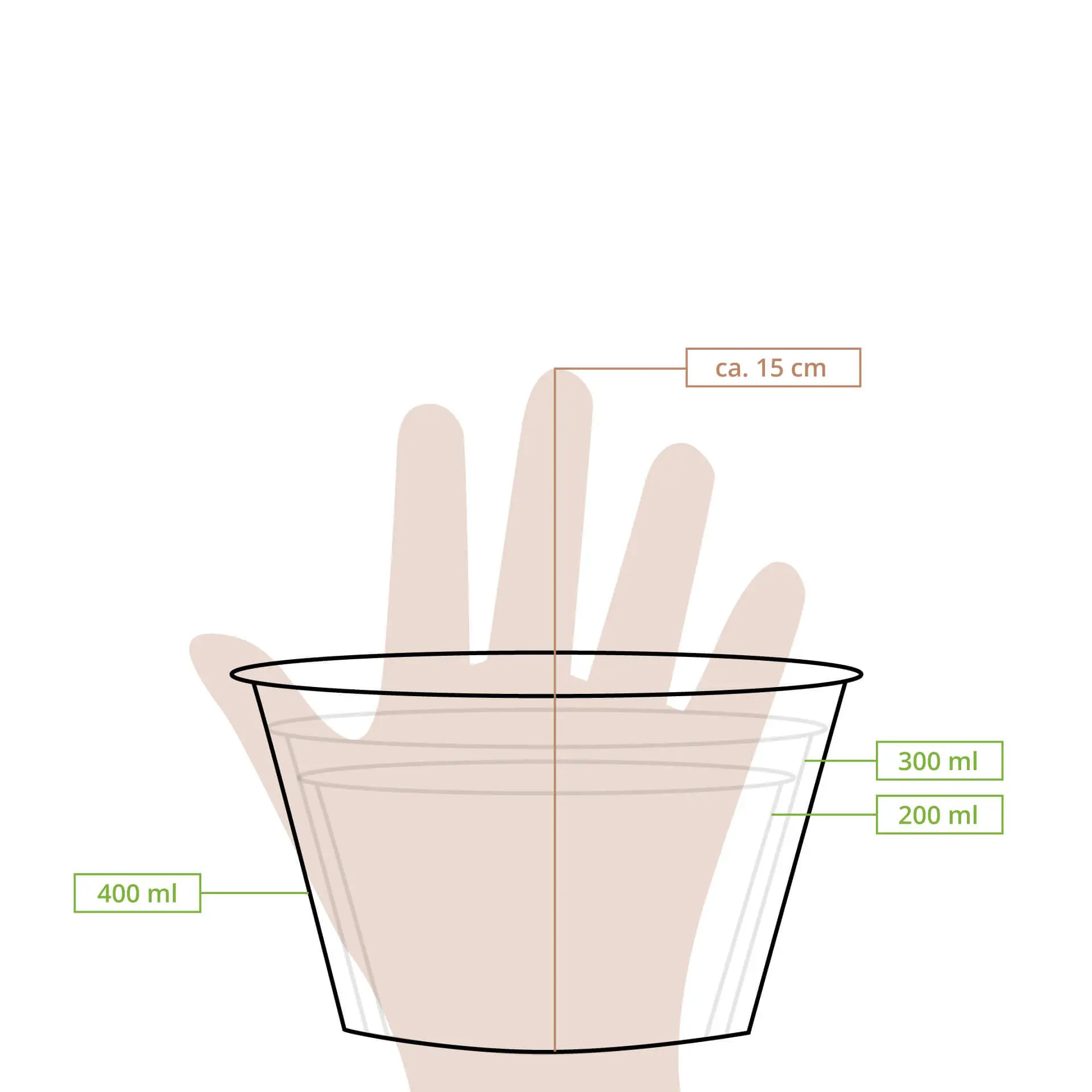 16 oz Cardboard Soup Container (eco-friendly coating), Ø 115 mm, "EcoUp©"-icons