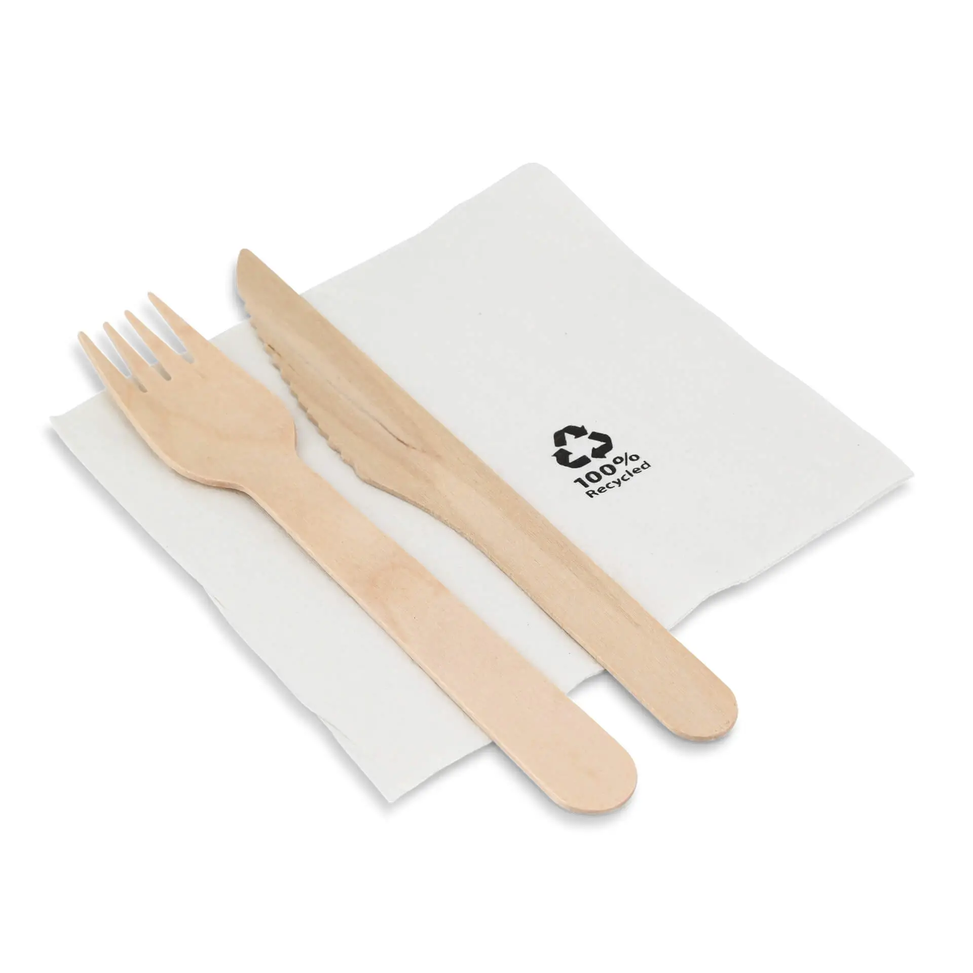 Cocktail napkins recycled paper 24 x 24 cm, 2-ply, 1/4 fold, white