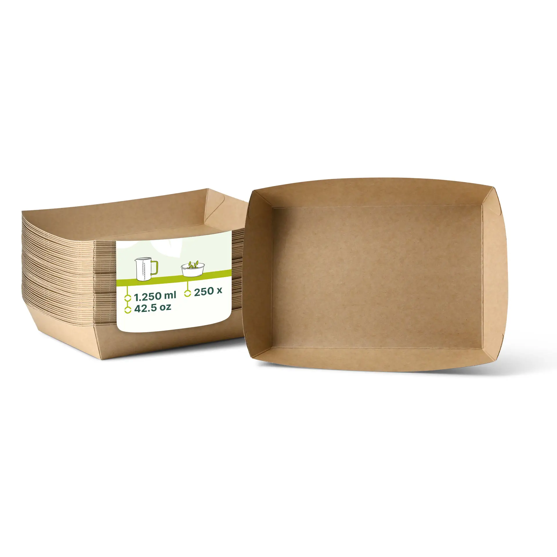 Schalen aus Karton 1250 ml, 27 x 20 x 3,5 cm, braun dfc042151-schalen-aus-karton-1250-ml-27-x-20-x-35-cm-braun
