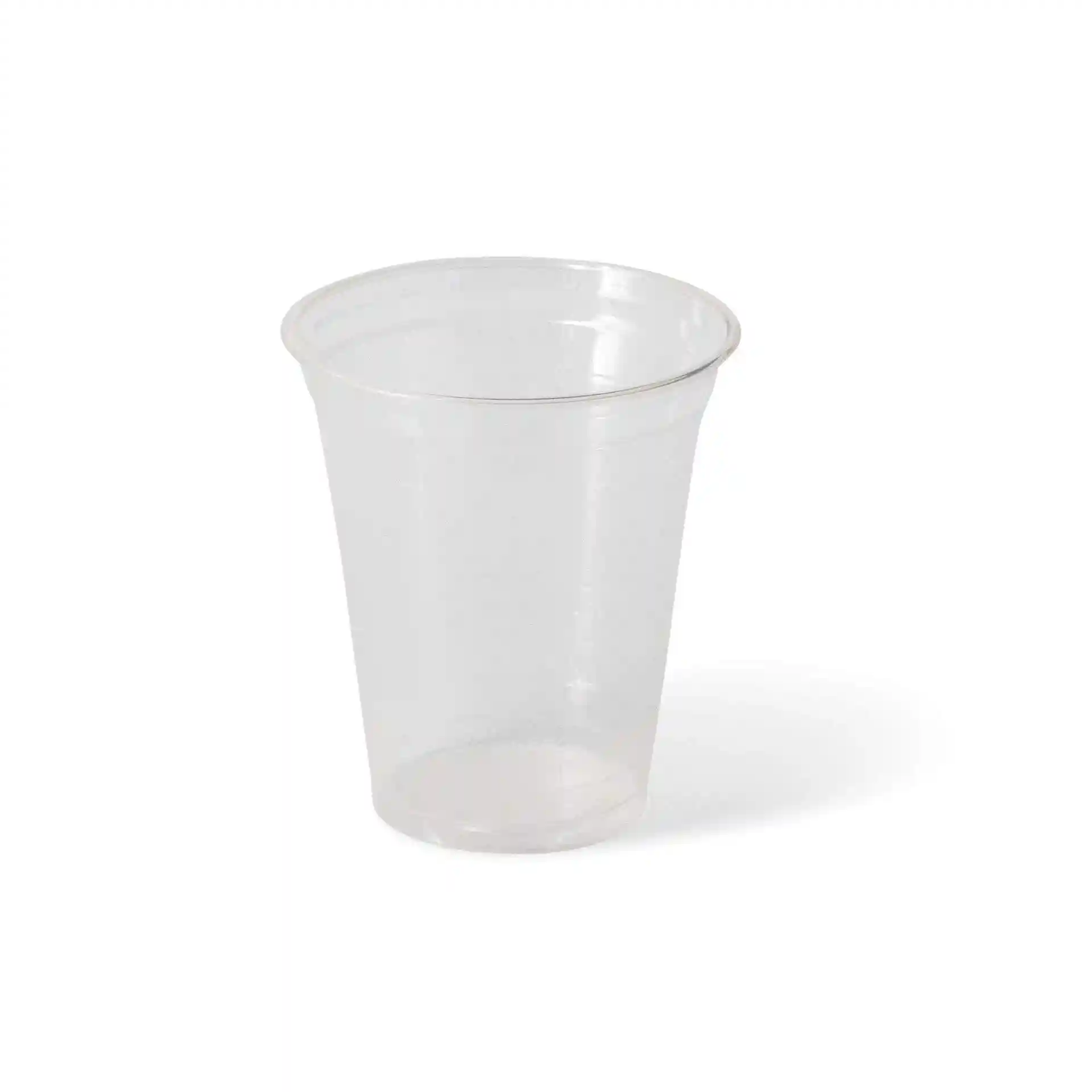 Transparenter 12 oz Becher aus PLA, mit einer Höhe von 106 mm und einem Durchmesser von 95 mm.