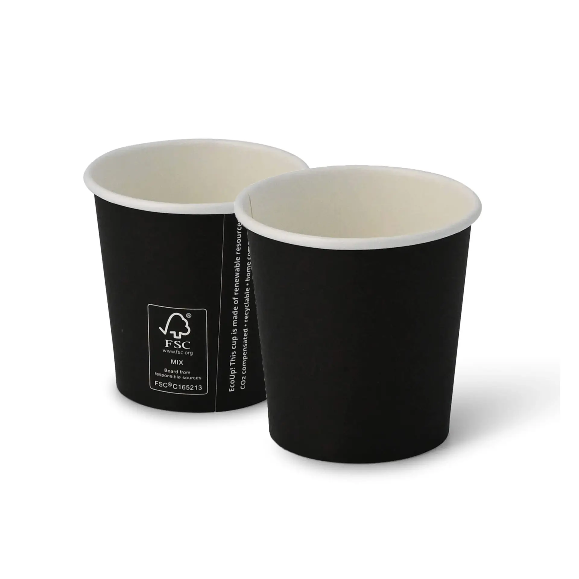 4 oz Paper cups single wall, Ø 62 mm, black