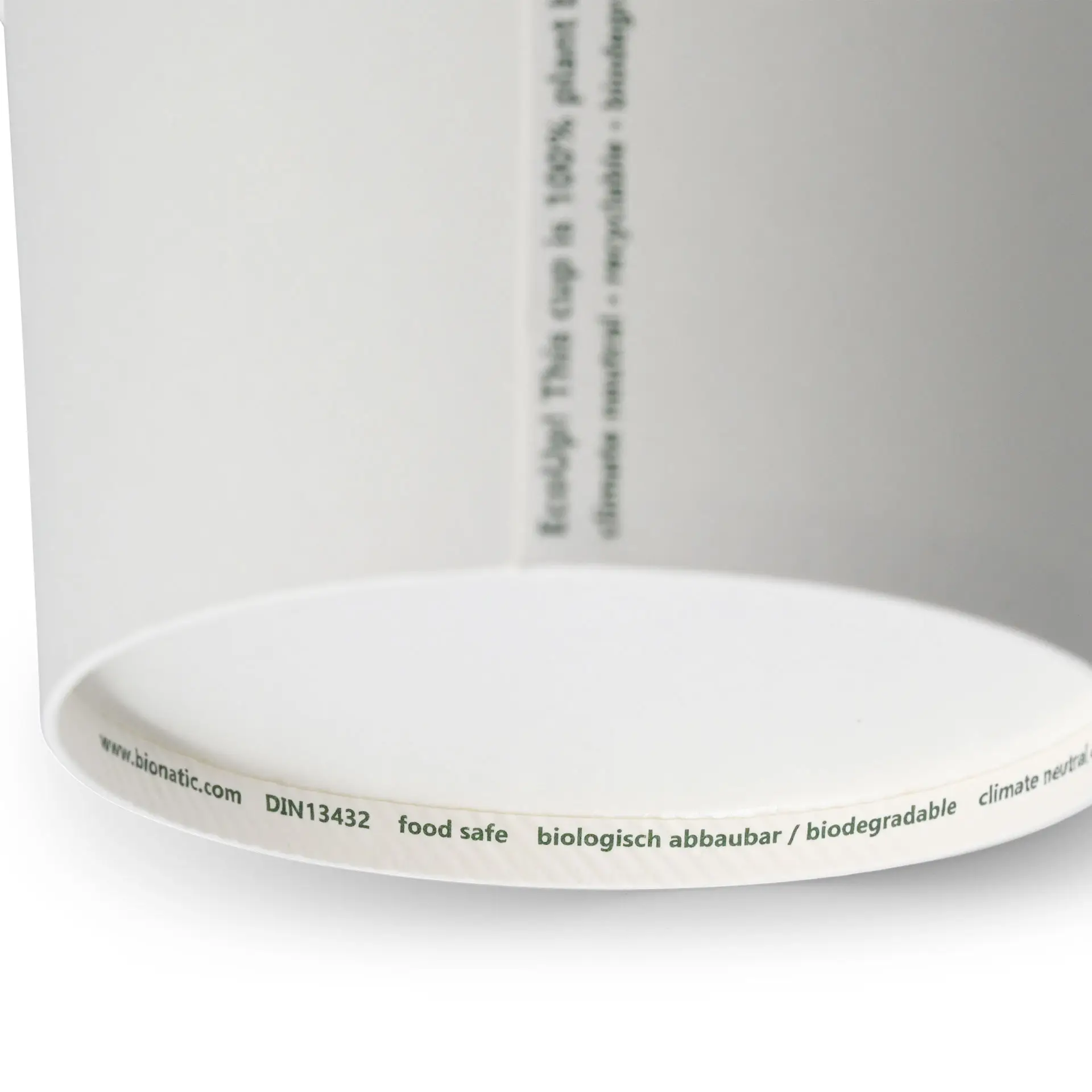 16 oz Paper Soup Container (eco-friendly coating), Ø 115 mm, white