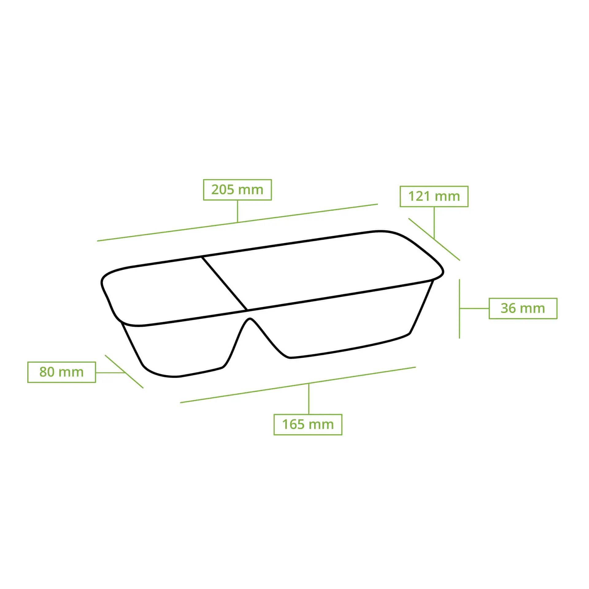 Pommesschale aus Zuckerrohr,  2 Kammern, 12 x 20 x 3,5 cm dtw012301-pommesschale-aus-zuckerrohr-2-kammern-12-x-20-x-35-cm-7