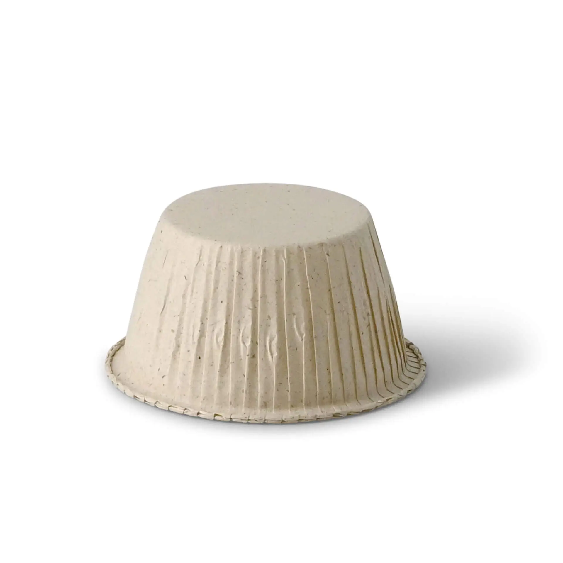 Cupcake liners made from grass paper ∅ 5 cm, round, brown
