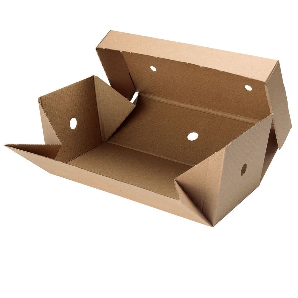 Take-away Doppel-Burger-Boxen 24,4 x 12,2 x 10,2 cm, Kraftkarton, braun, faltbar
