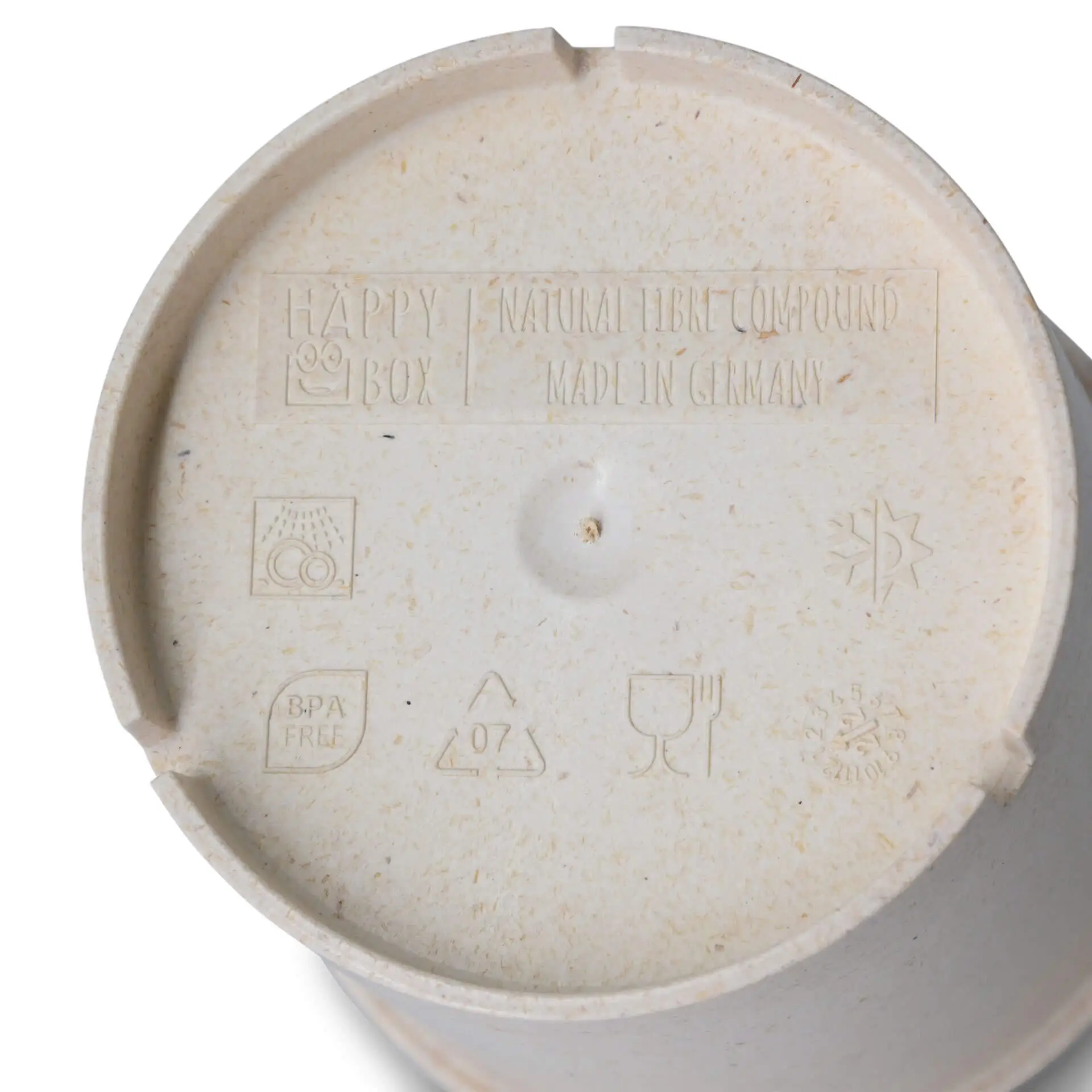 Mehrweg-Becher "merways Cup" 400 ml, Ø 95 mm, Cashew / creme-weiß