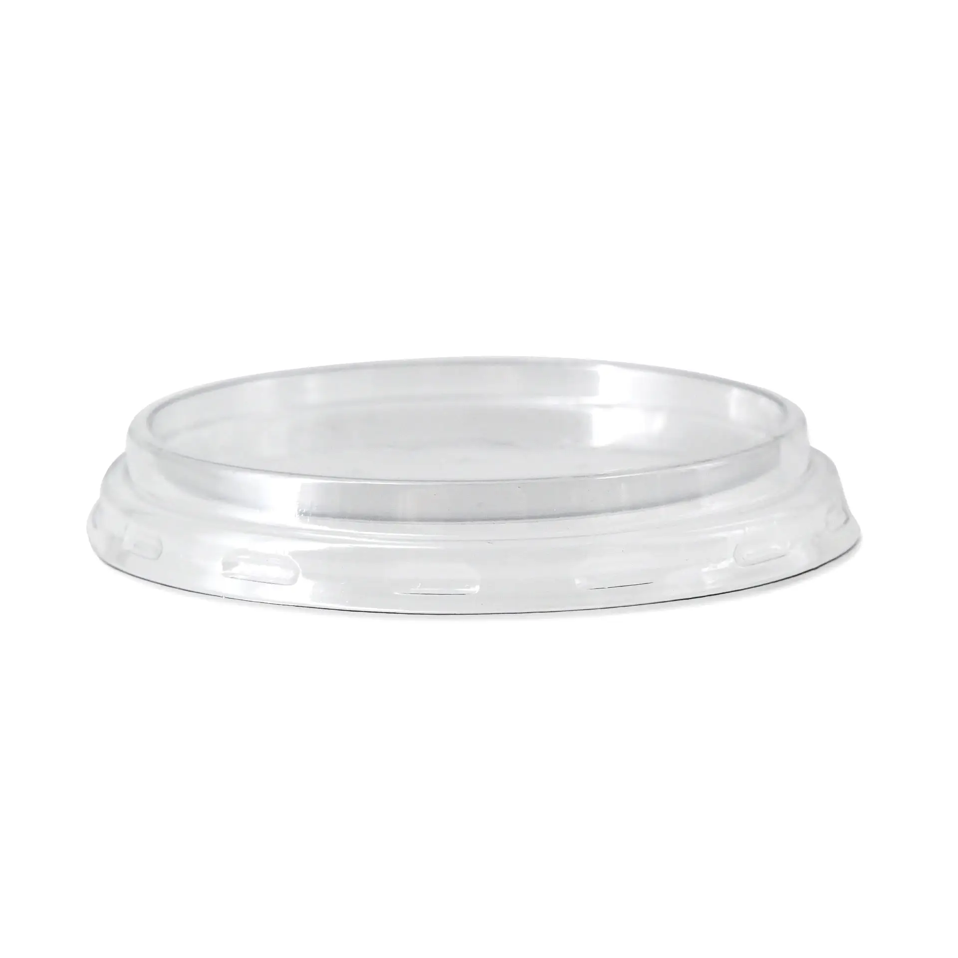 rPET lids Ø 75 mm, transparent, round
