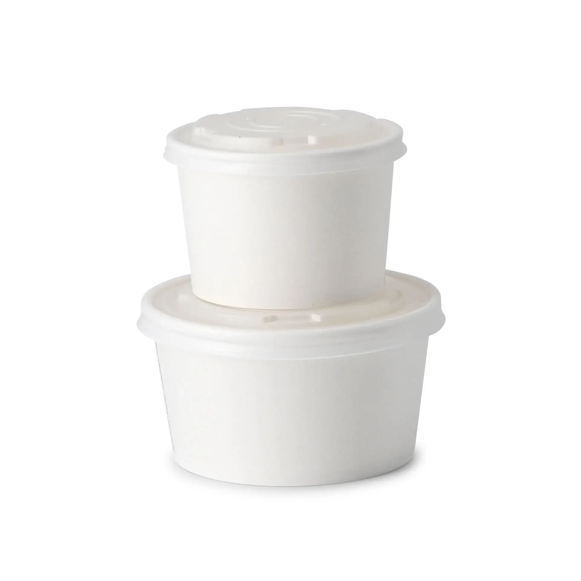 8 oz Cardboard Soup Cup (eco-friendly coating), Ø 90 mm, white