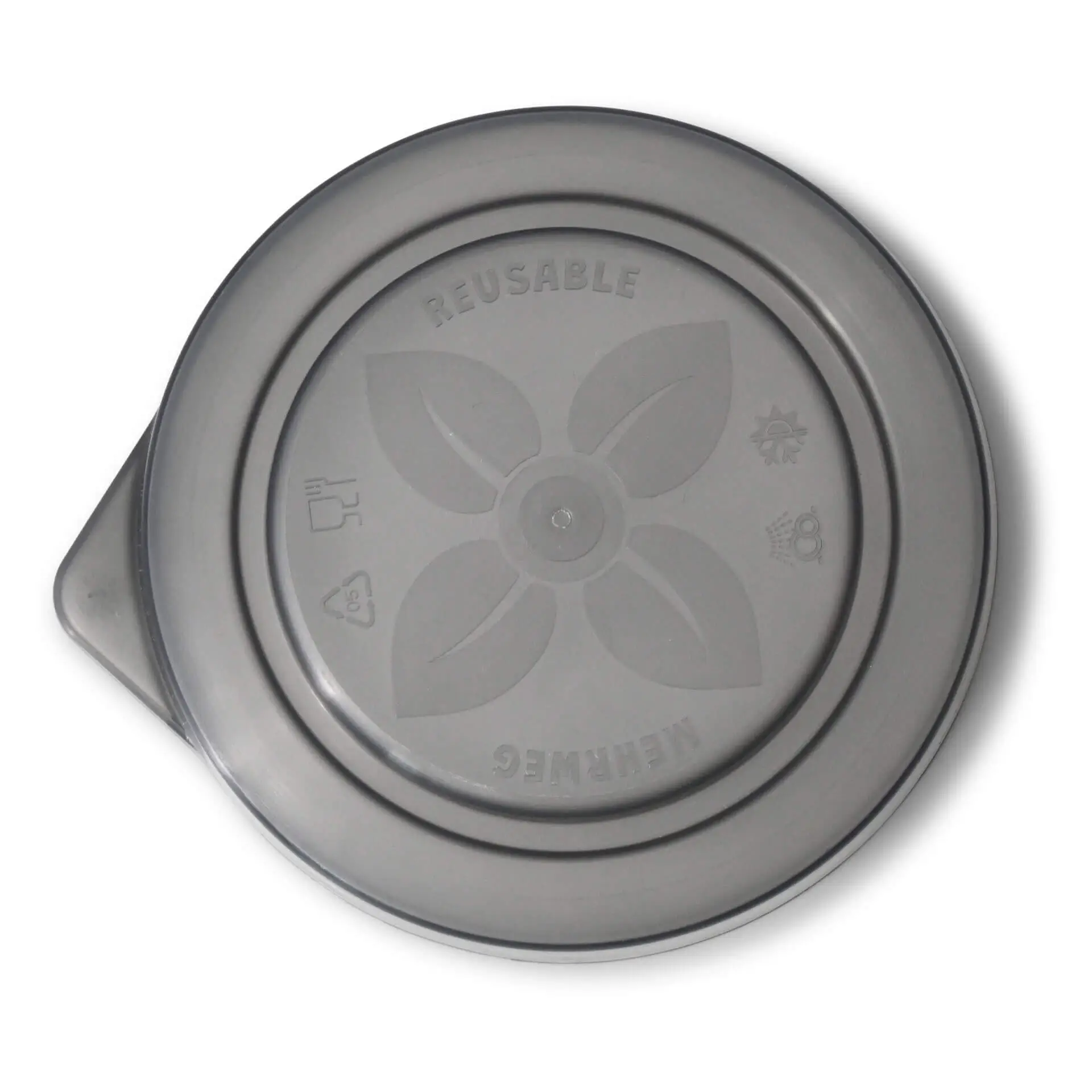 Reusable lids "merways Cup" Ø 95 mm, PP, grey dfc00811-mehrwegdeckel-merways-cup-95-mm-pp-grau-1