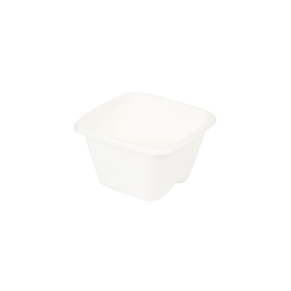 Zuckerrohr-Portionsbecher 130 ml, 80 x 80 x 47 mm, quadratisch