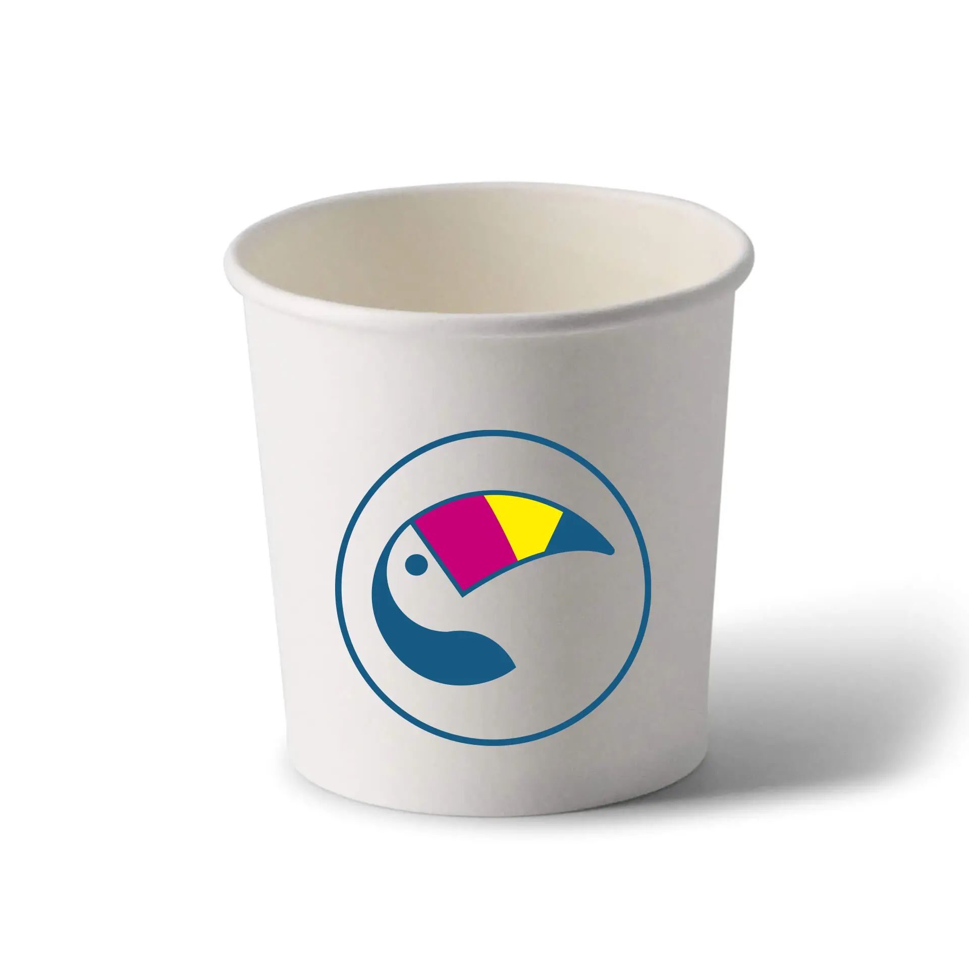 Suppenbecher to go bedruckt, 300 ml, Ø 90 mm, weiß, PLA-beschichtet