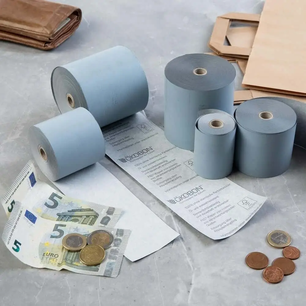Eco Thermal Till Rolls 80 mm x 80 m, Ø 80 mm, unprinted