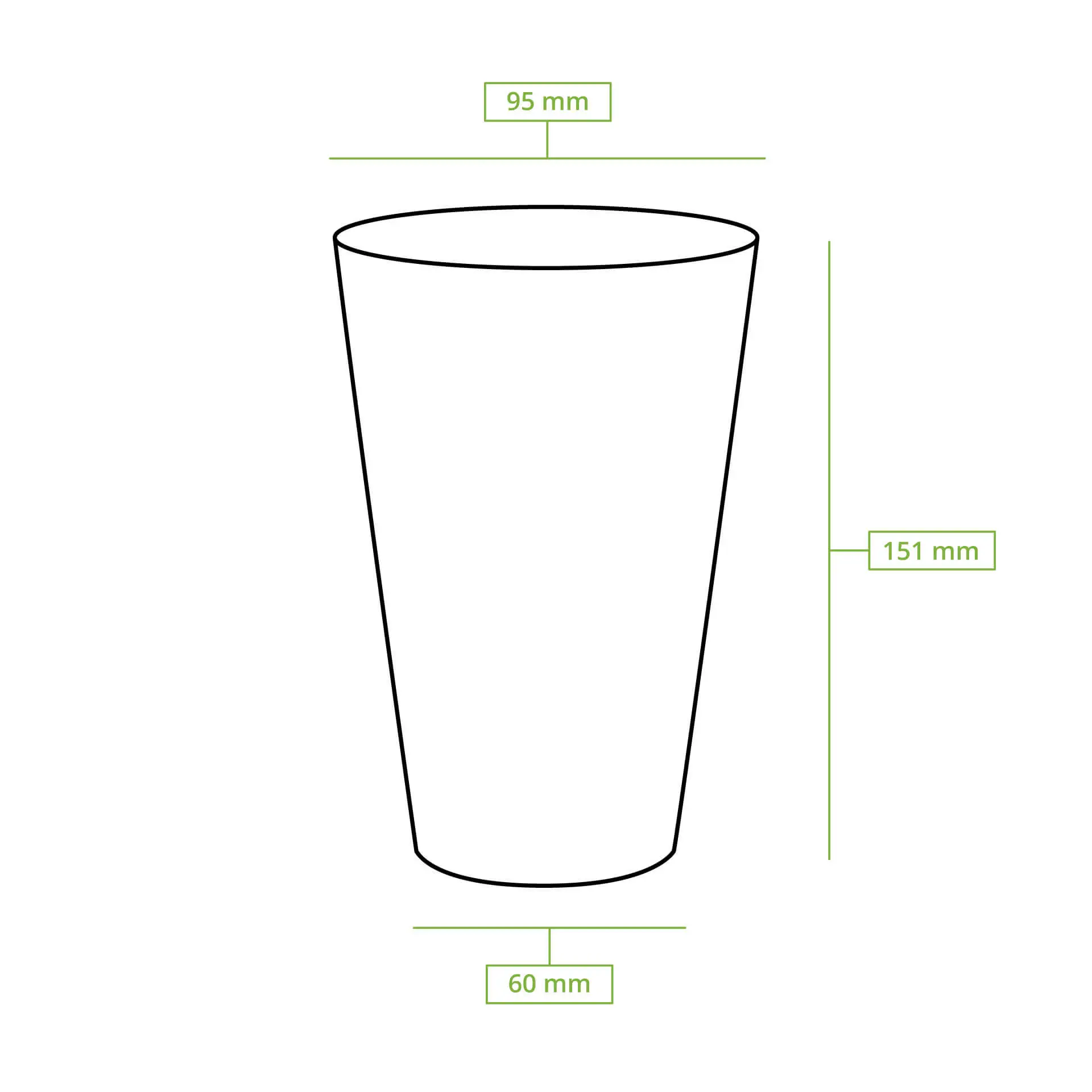 Cold drink in a 20 oz clear PLA biodegradable cup; served with pink beverage and garnished with lime, berries, and coffee beans.