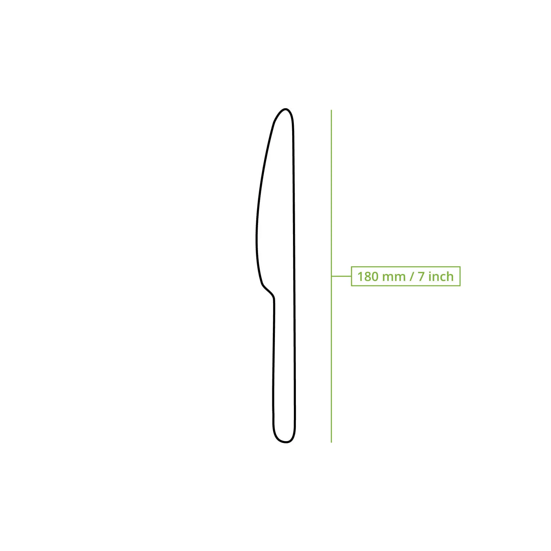 Reusable knives 18 cm, caramel / brown Reusable knives 18 cm, caramel / brown